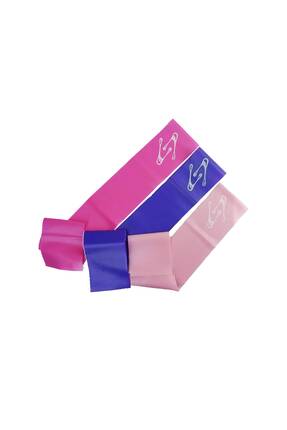 Spall TPE Direnç Lastiği Pilates Bandı 3'lü Set Açık Uçlu