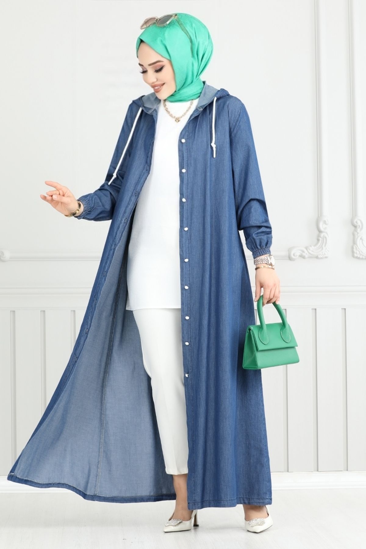 ModaMerve-Blugi cu manșetă elastică - 321MSS941-M Blugi 2