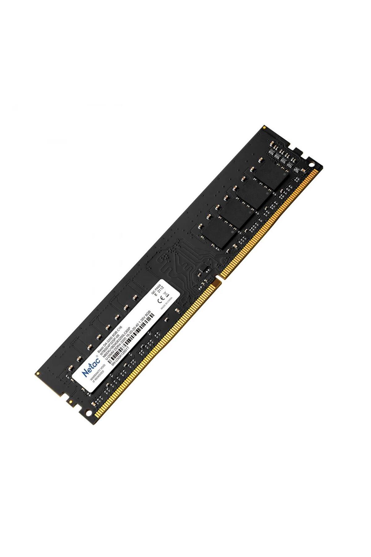 Netac-Basic 8 Gb 1600Mhz Ddr3 Cl11 Ntbsd3P16Sp-08 Pc Ram 1