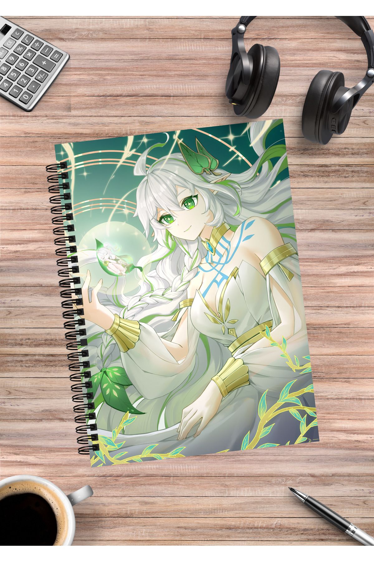 mertfigur-Genshin Rukkhadevata Anime Spiral Notebook A5 (50 Sheets) 1