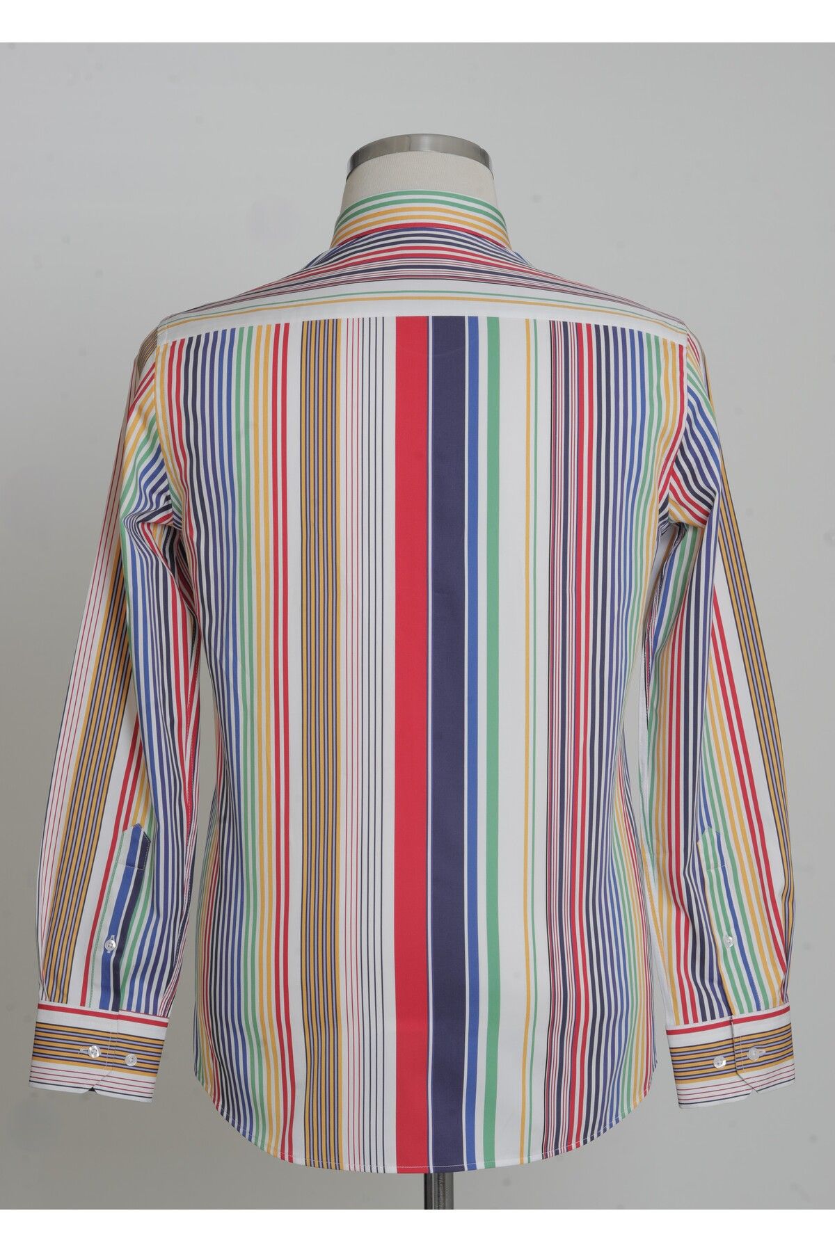 Paul Martin Canadian-Paul Martin Stripes Model Satin Fabric Men's Shirt Pm3608R01 3