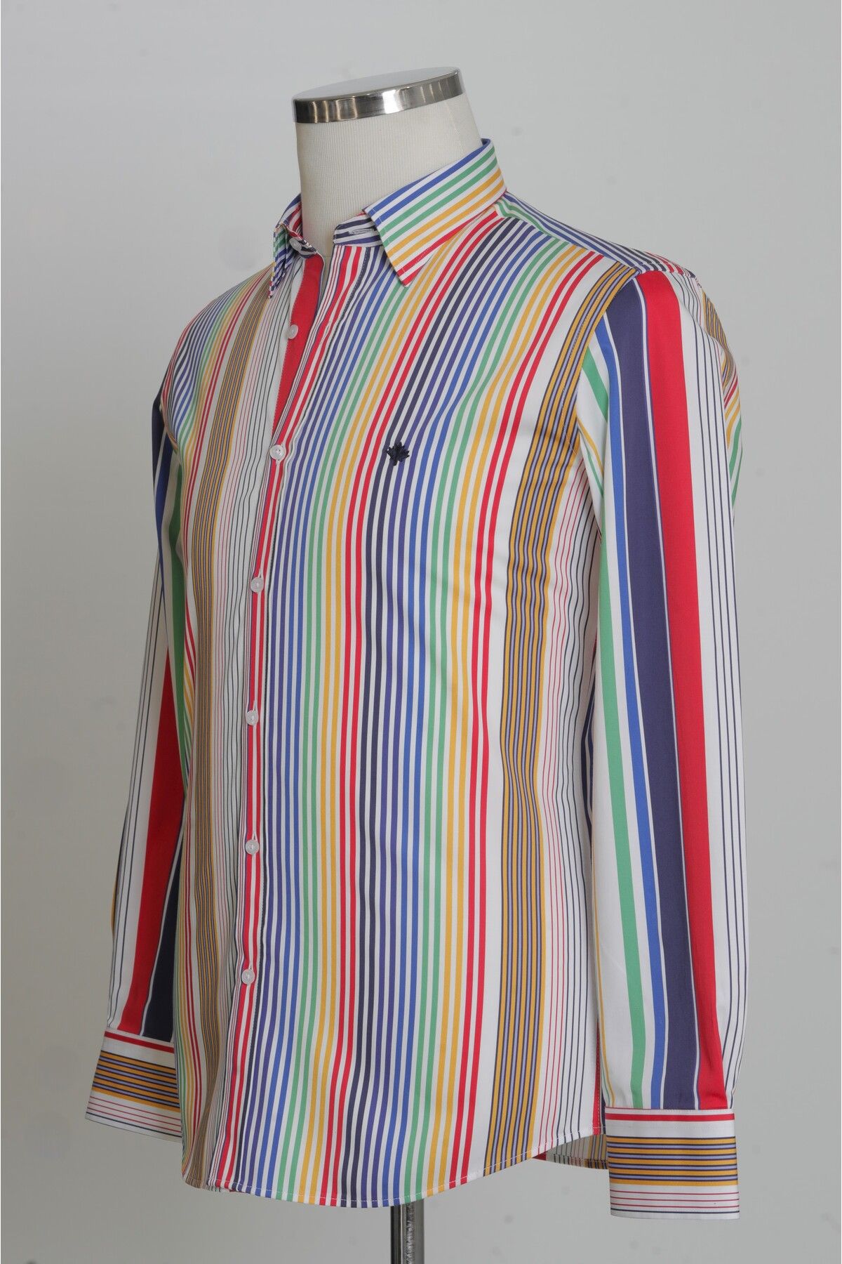 Paul Martin Canadian-Paul Martin Stripes Model Satin Fabric Men's Shirt Pm3608R01 2