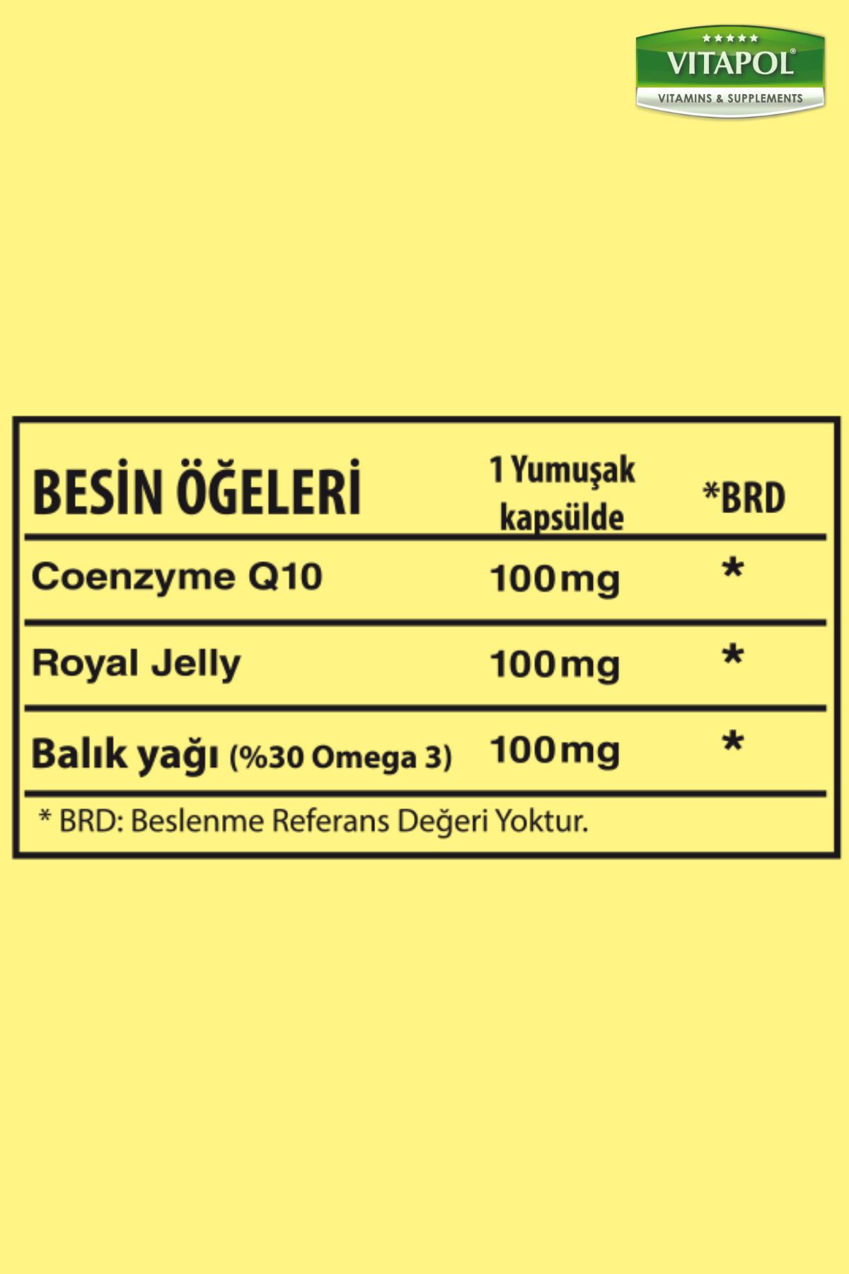 Trunature-Coenzyme Q10 100 Softgel - Royal Jelly, Omega 3, Coenzyme Co Q10 2