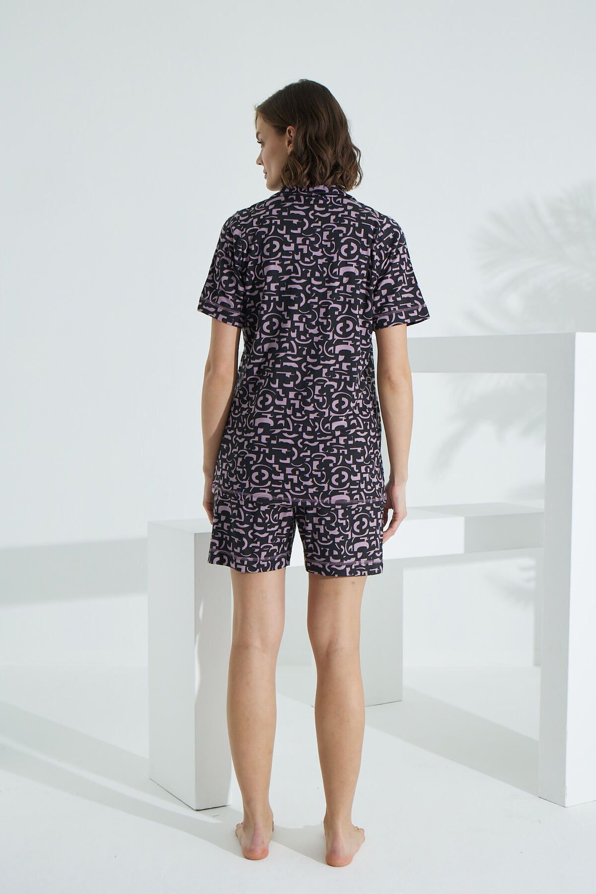 Etoile-Summer Bamboo Women's Shorts Set - Short Sleeve 70003 4