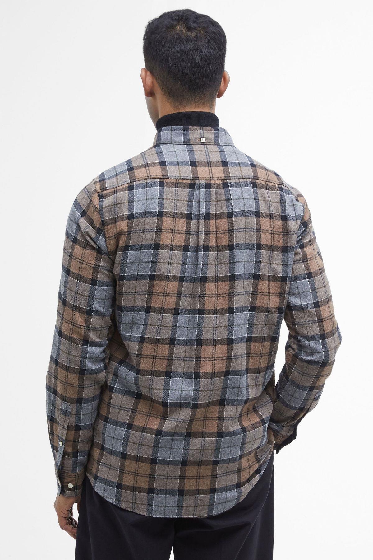 پیراهن مردانه شطرنجی آستین بلند | باربور Barbour MSH5065-T065 - تصویر 5