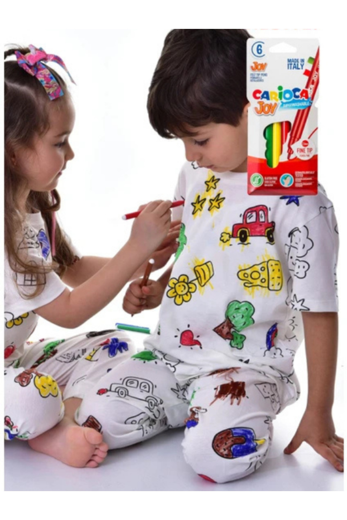 LİLLYPİCCA En Sevimli Figürleri Özel Kalemi ile Boyanabilir Çocuk Pijama Takımı (Yıkama Sonrası Leke Bırakmaz) fotoğrafı 3 (önizleme)