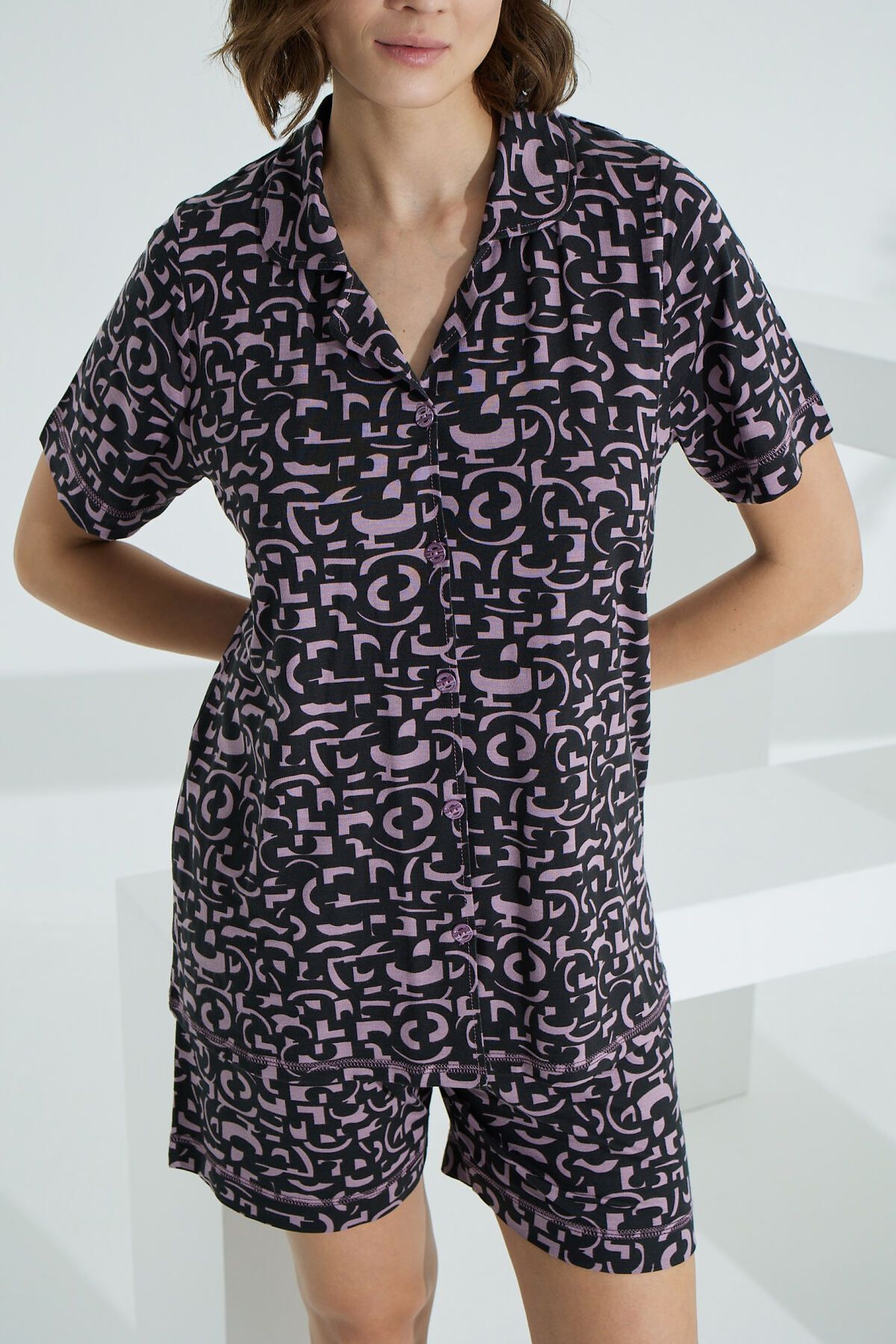 Etoile-Summer Bamboo Women's Shorts Set - Short Sleeve 70003 3