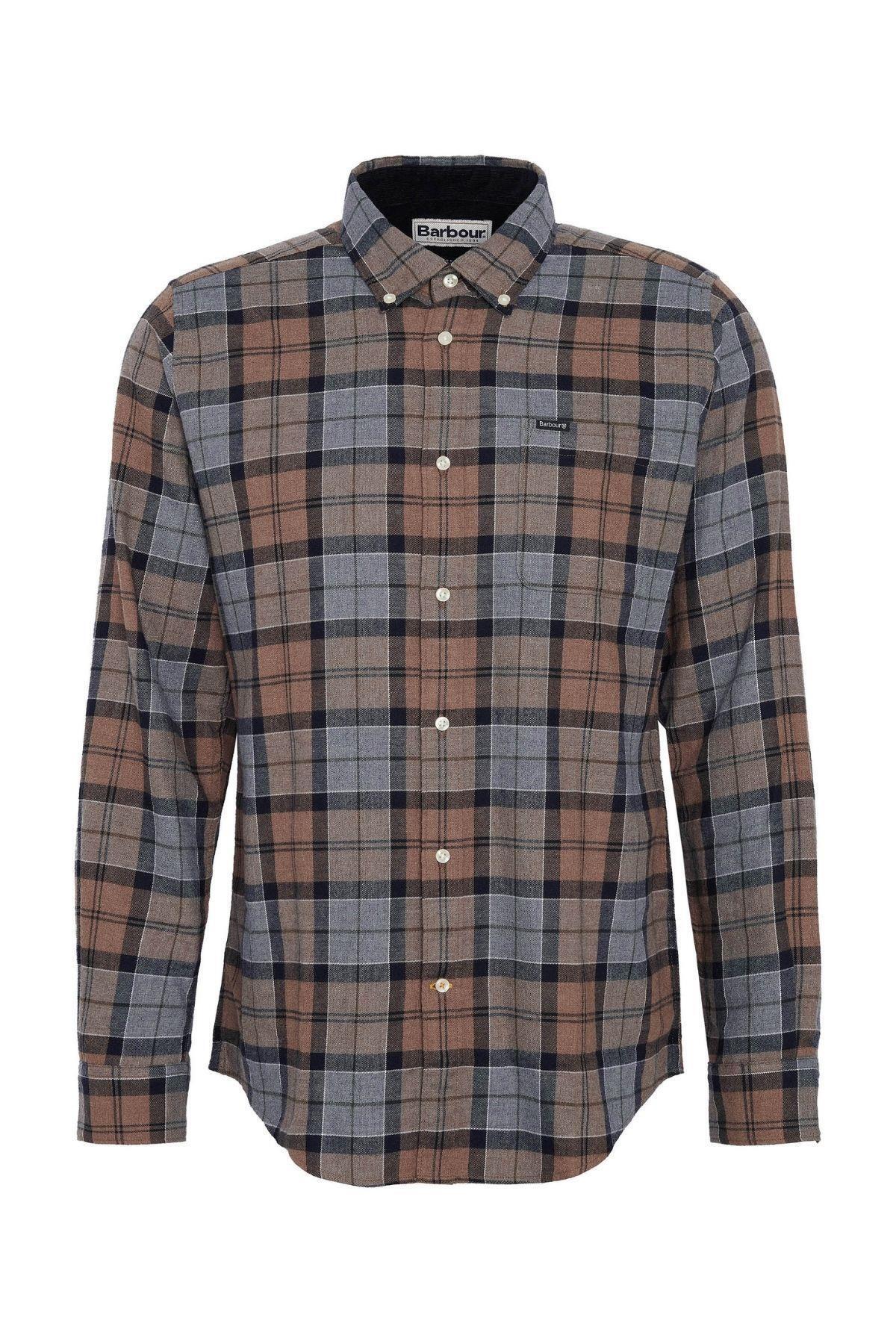 پیراهن مردانه شطرنجی آستین بلند | باربور Barbour MSH5065-T065 - تصویر 2
