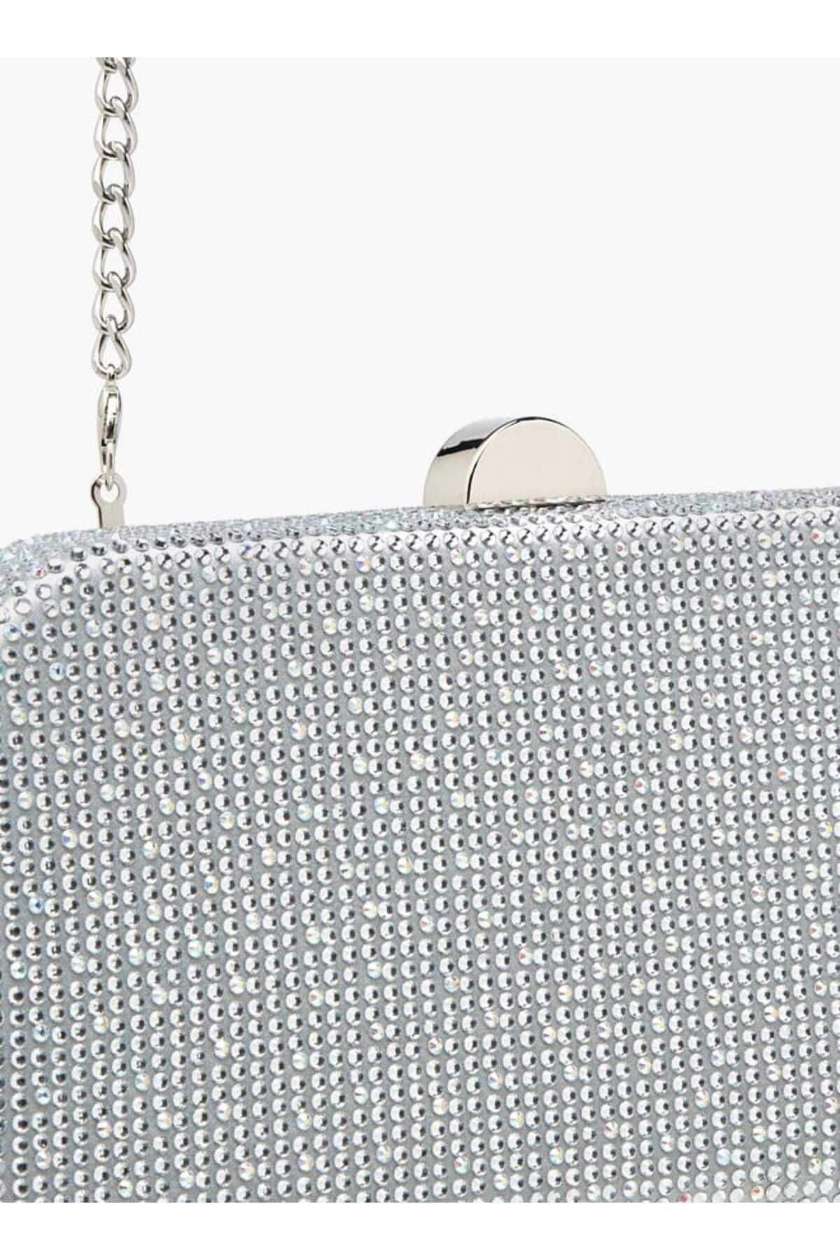 Flora Bella by Shoexpress-Flora Bella Studded Clutch with Chain Strap and Flap Closure 4