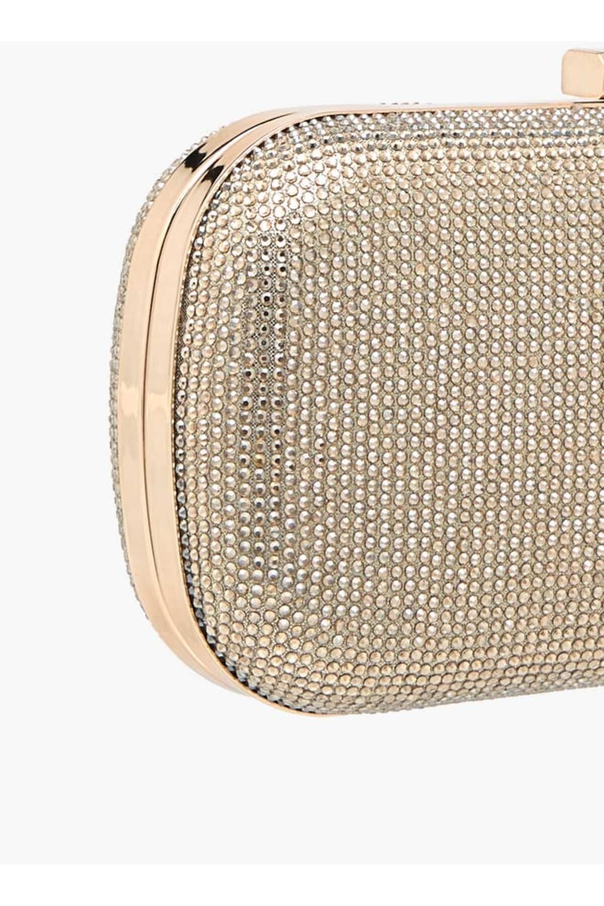 Flora Bella by Shoexpress-Flora Bella Studded Clutch with Chain Strap and Flap Closure 5