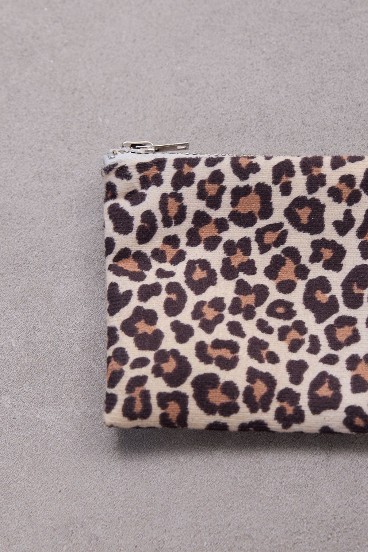 Addax-Czdn2004 Model Leopard Print Mini Cloth Wallet 3