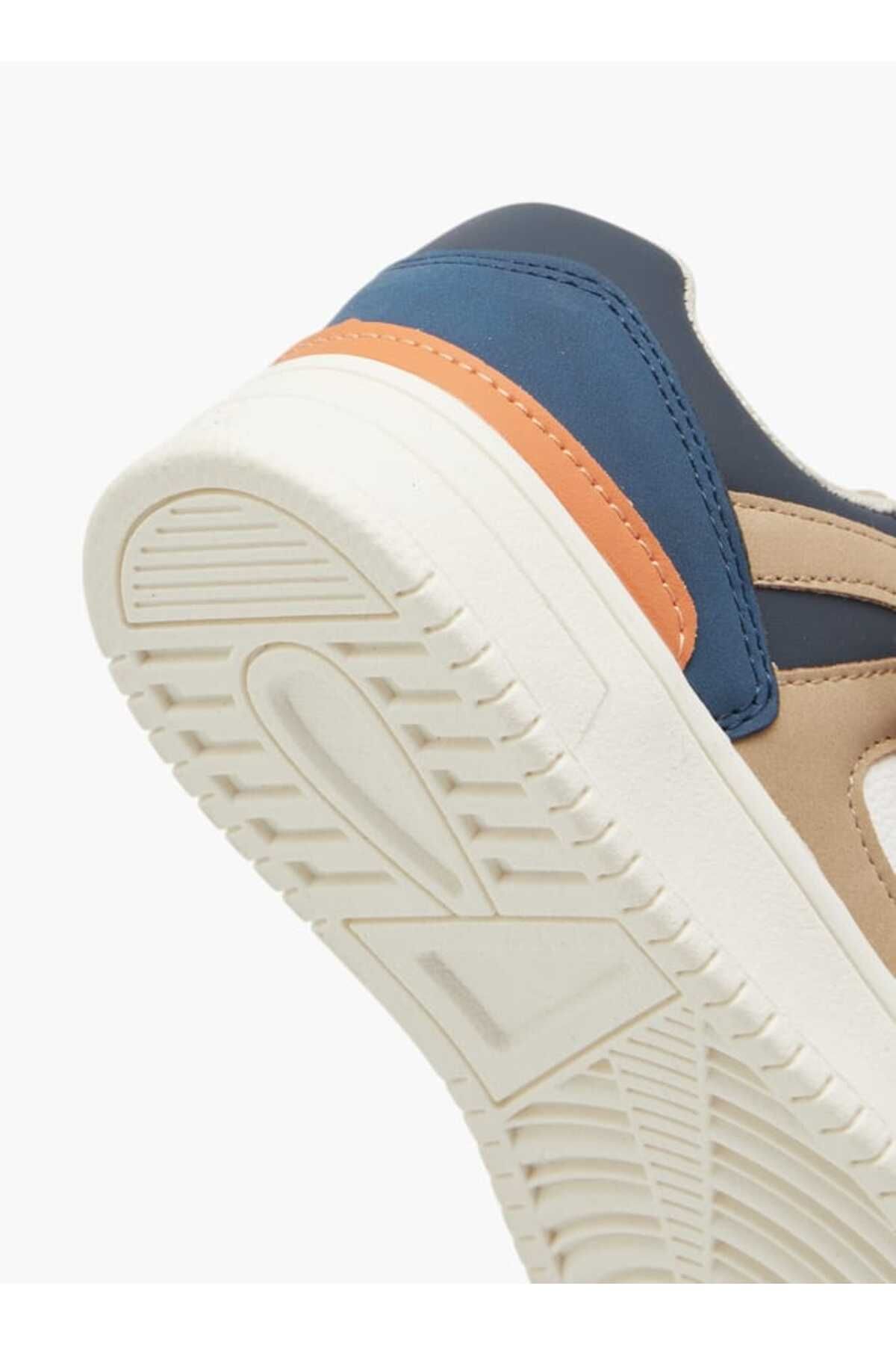 LBL by Shoexpress-Colourblock Sneakers with Hook and Loop Closure 5