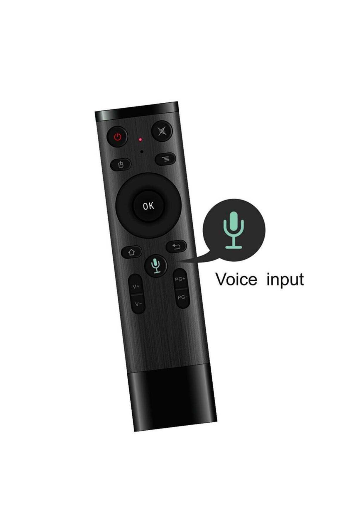 erorex-2.4Hz Wireless Remote Control With USB Receiver Voice Input For Android TV/HTPC/PC/Projector Black 7