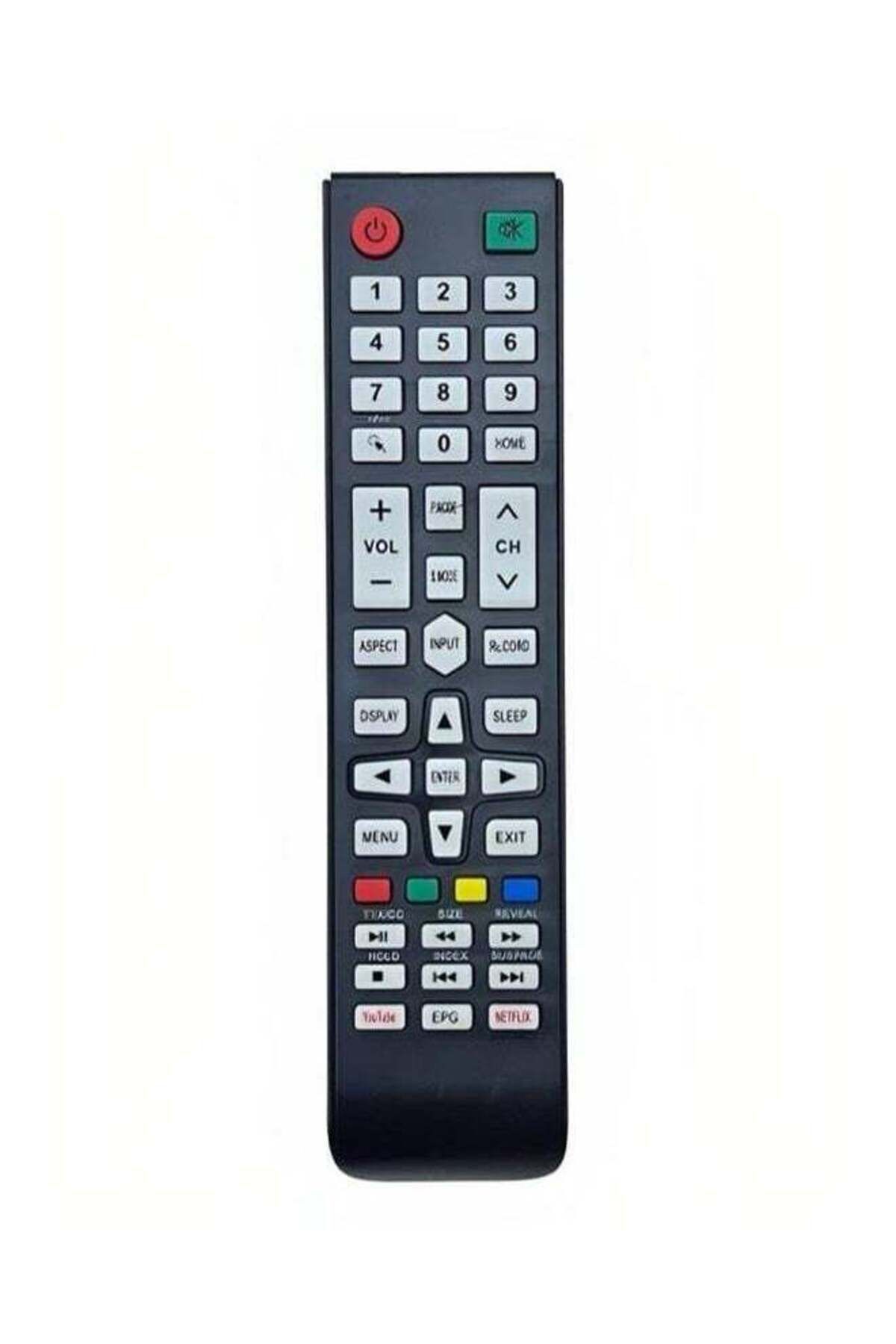 erorex-Replacement Universal Remote Control Use For Fujistar Led Lcd Smart Tv Black 1