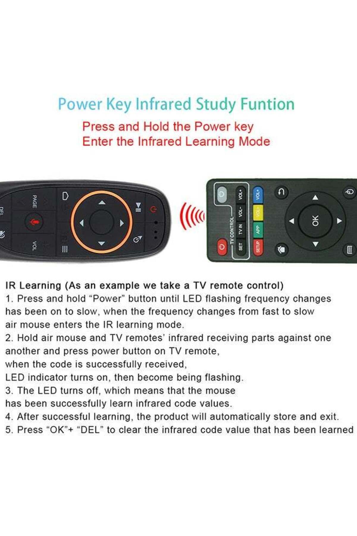 erorex-G10 Wireless Remote Control With Usb Receiver – Voice Control For Android Tv Box, Pc, Laptop 4