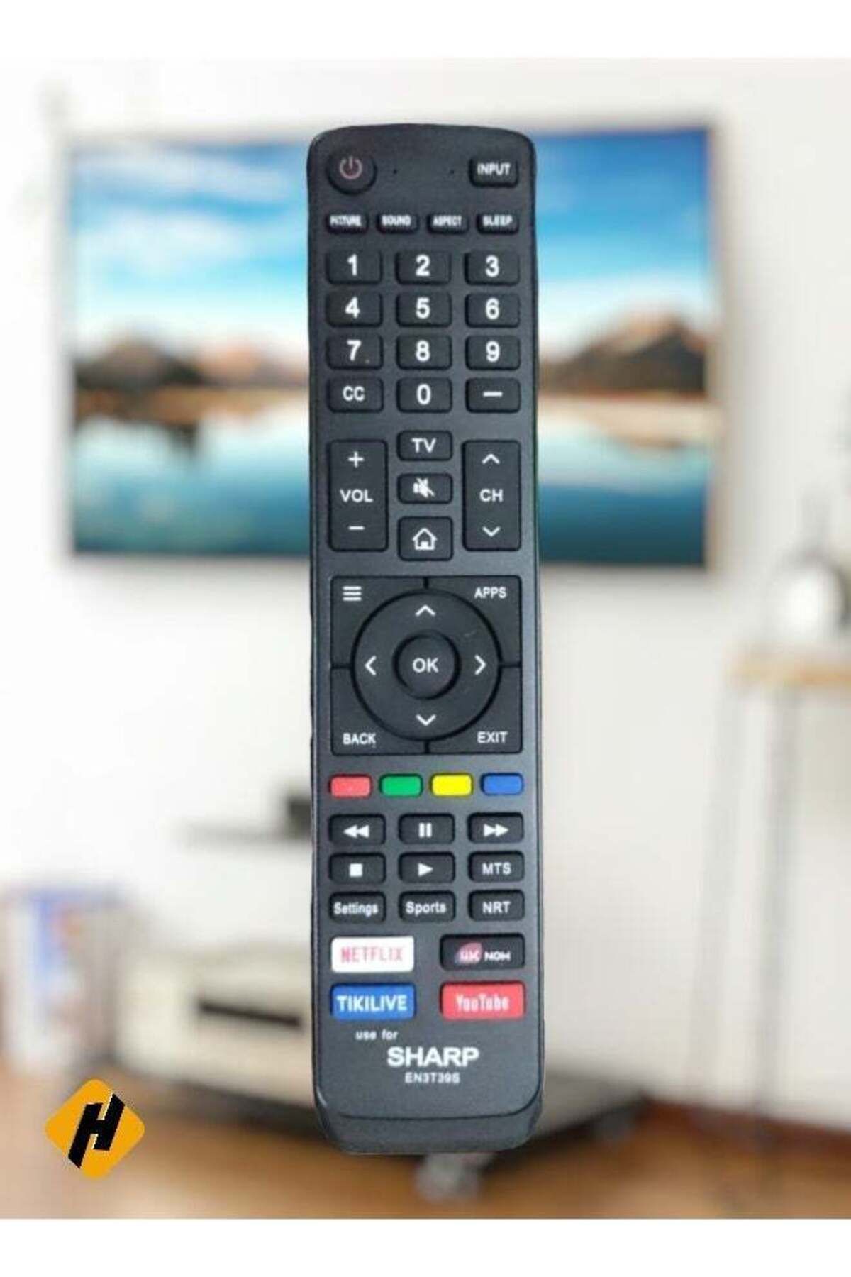 erorex-EN3T39S Replacement Remote Control Use For Sharp LCD LED Smart TV 1