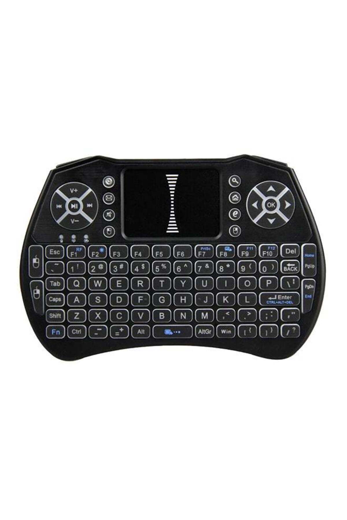 erorex-Wireless Keyboard Remote Control With Touchpad For Smart TV Black 1