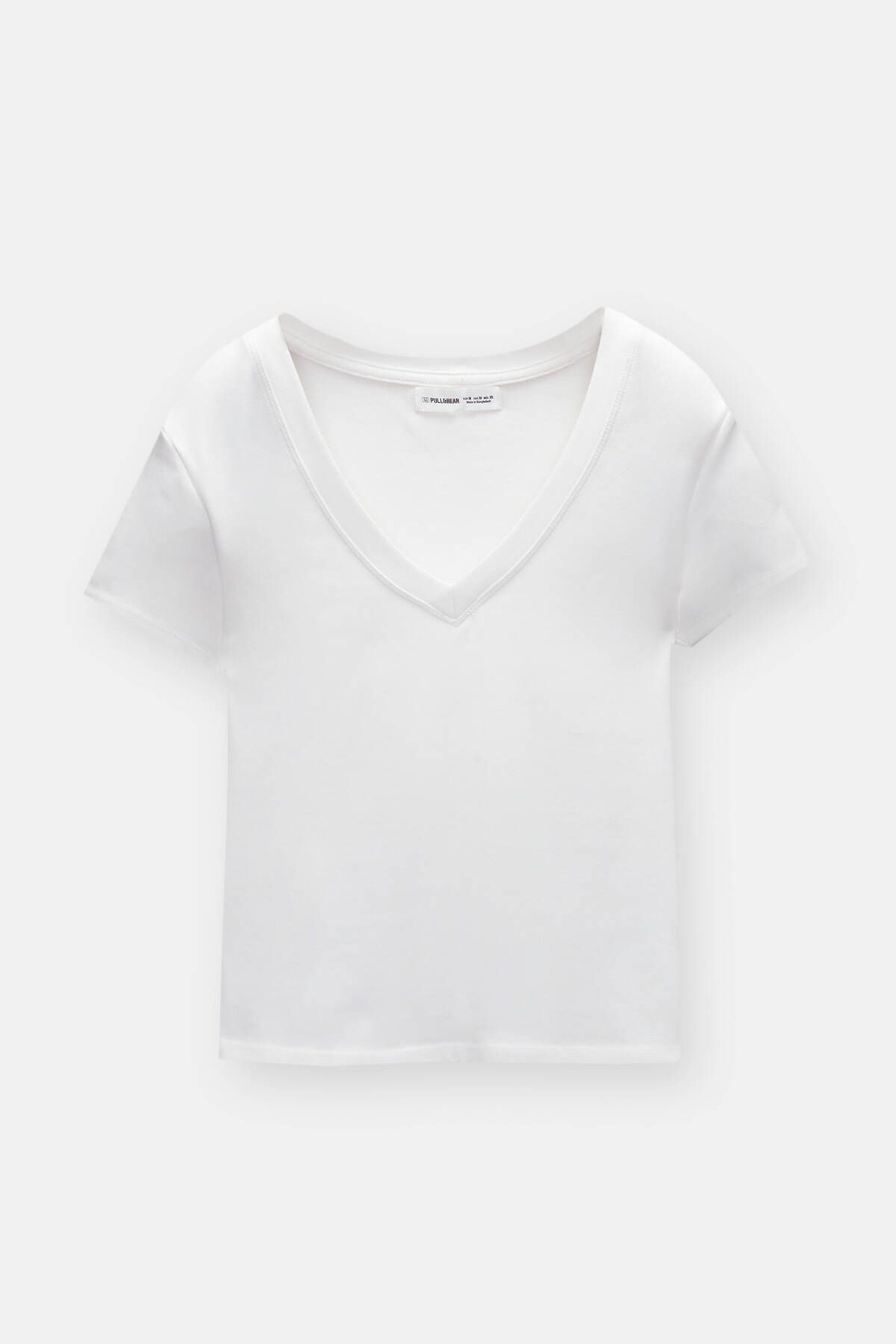 Pull & Bear-V-neck T-shirt 5