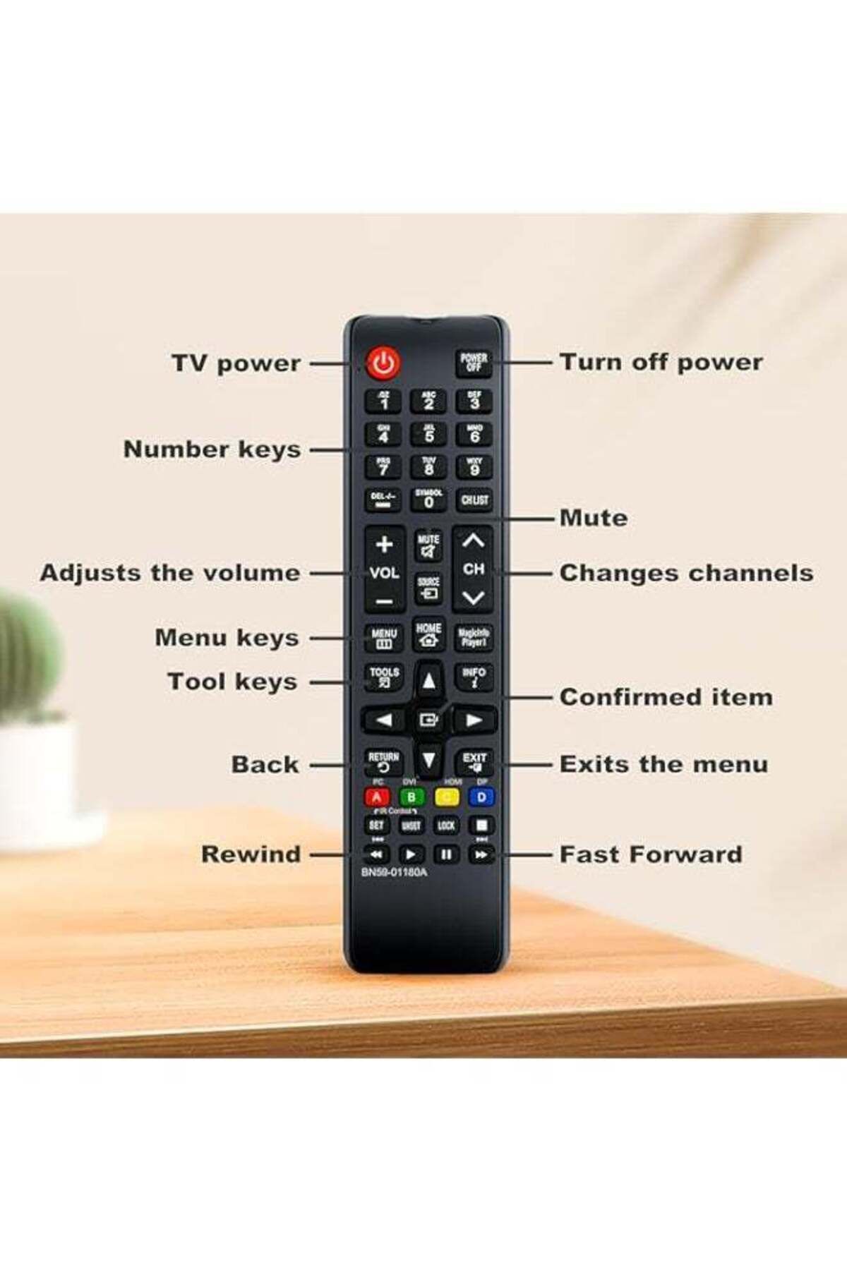 erorex-NKF BN59-01180A Replace Remote Control TV Remote fit for Samsung DH40D DH48D DH55D DM32D DM40D DM48D 3