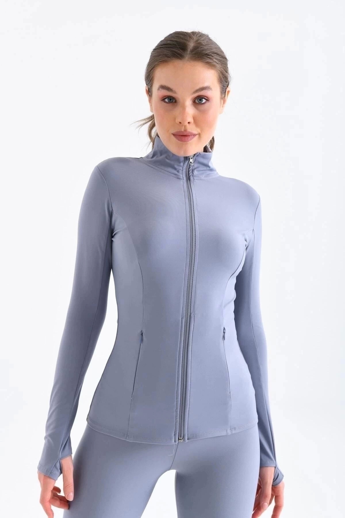 EMNY Gri Comfort Light Warm Ceket Sporcu Hırkası görsel 3