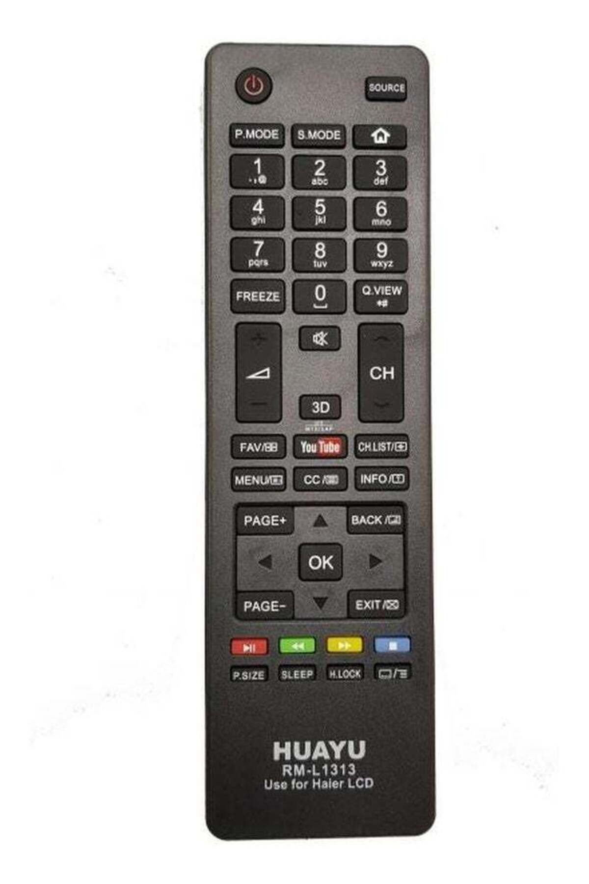 erorex-Remote Control For Haier Smart TV Black 2