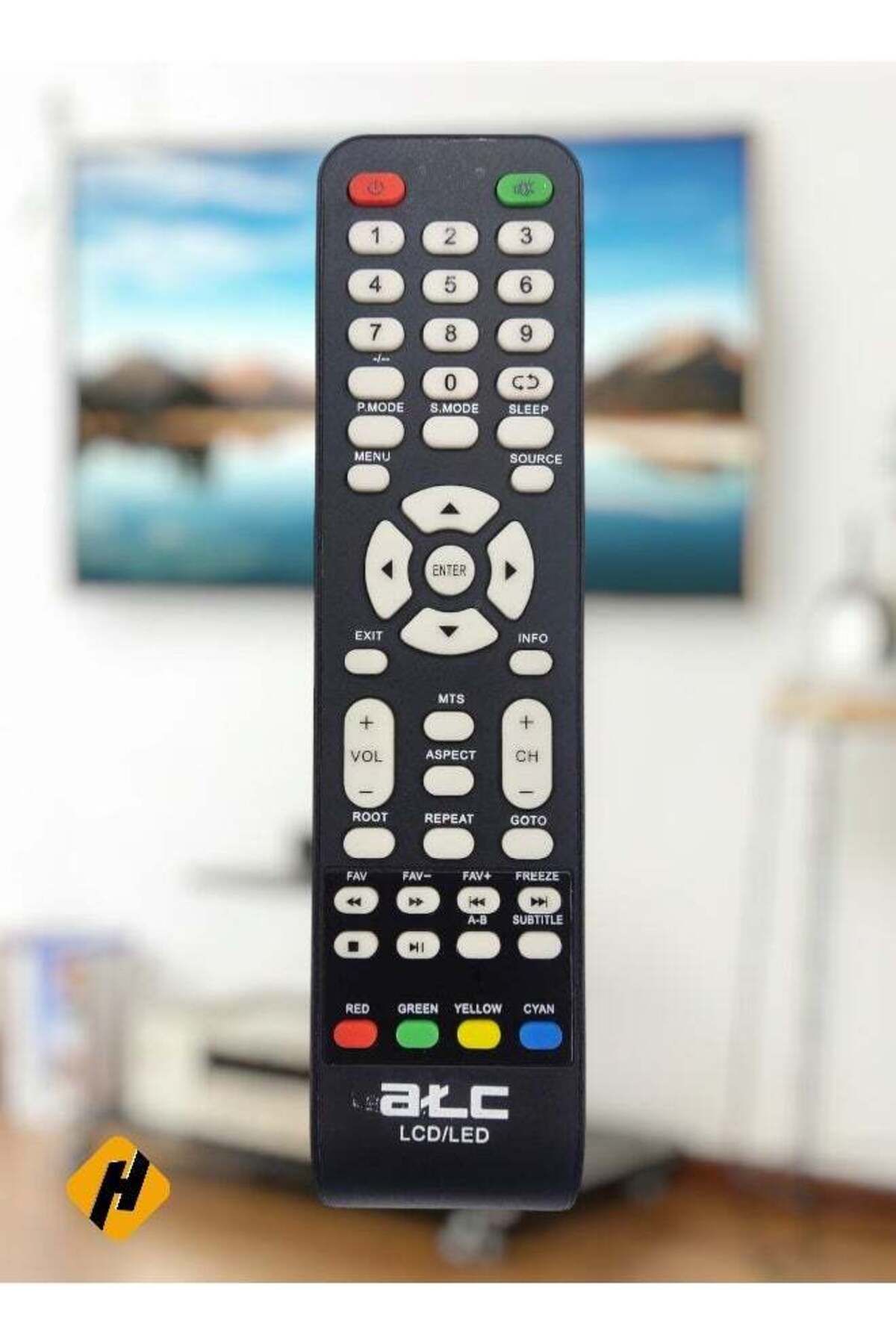 erorex-ATC LCD/LED Remote | Replacement Remote Control For ATC LCD LED TVs Black 1