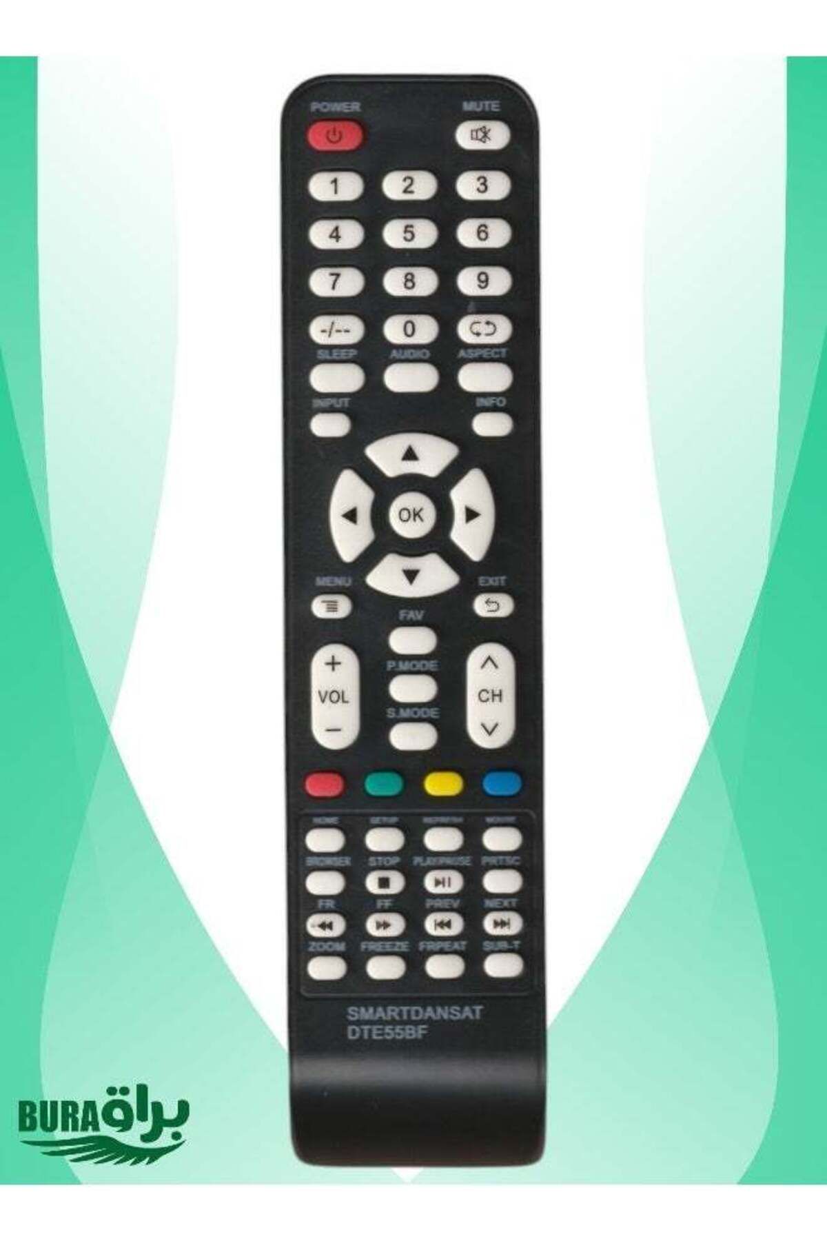 erorex-Dansat Remote Replacement Remote Control For Dansat DTE55BF 1