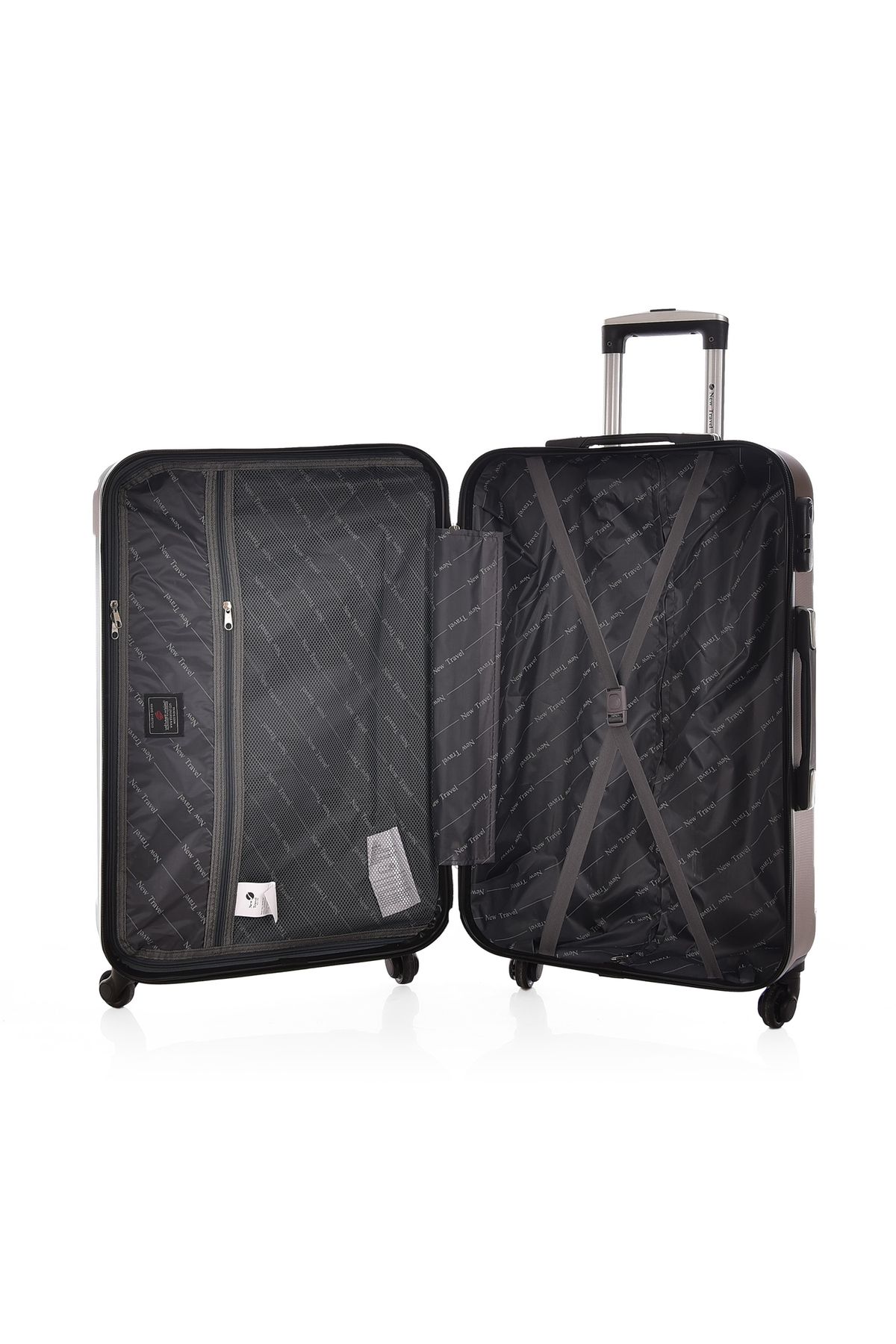 New Travel-مجموعة حقائب سفر صلبة من مادة ABS مكونة من 4 قطع مع حقيبة تجميل مقاس 28/24/20/12 بوصة 0176/4P 6