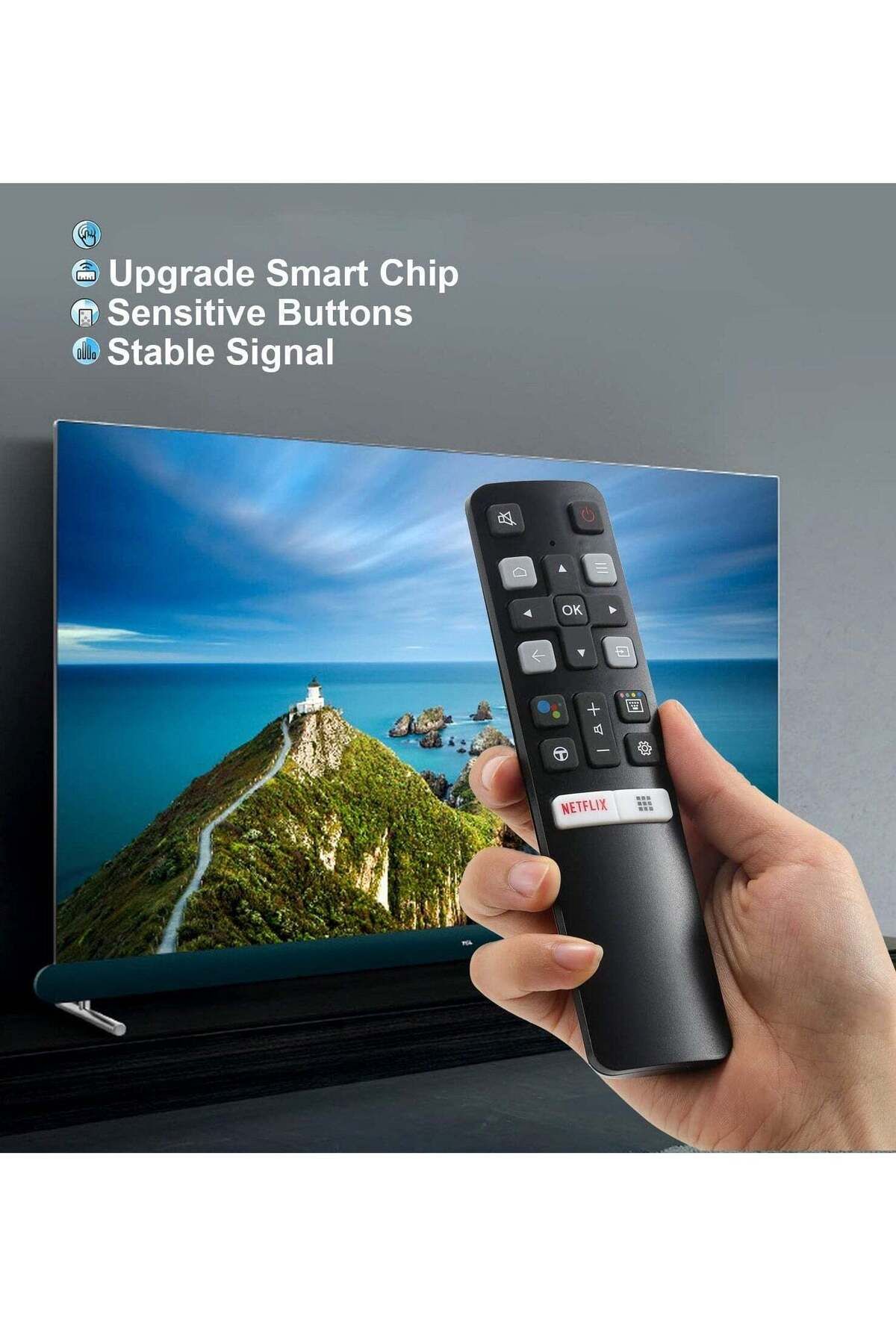 erorex-TCL RC802V Remote Control Fit For TCL Smart LCD / LED TV 3