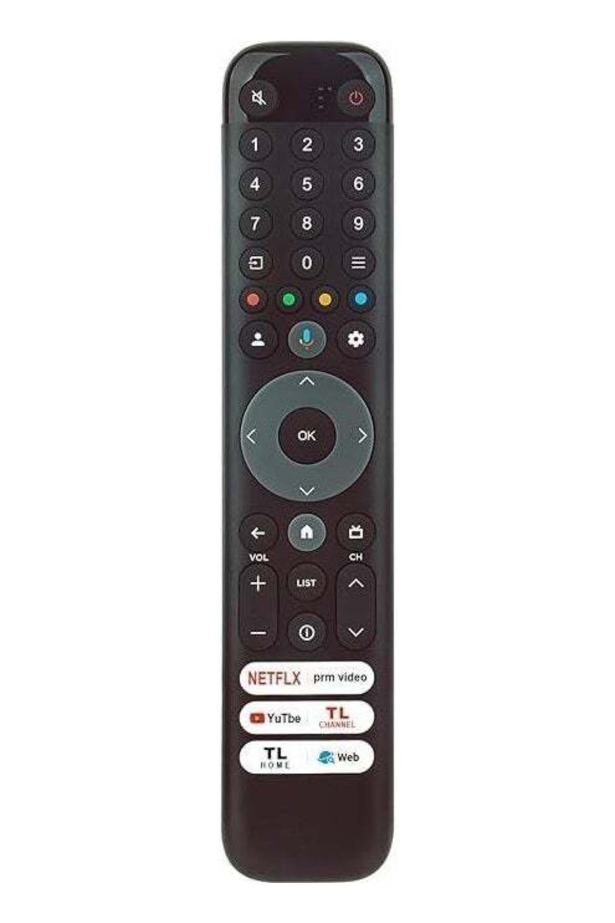 erorex-Compatible with Tcl 50C755 4K Smart TV Remote Control with Microphone 2