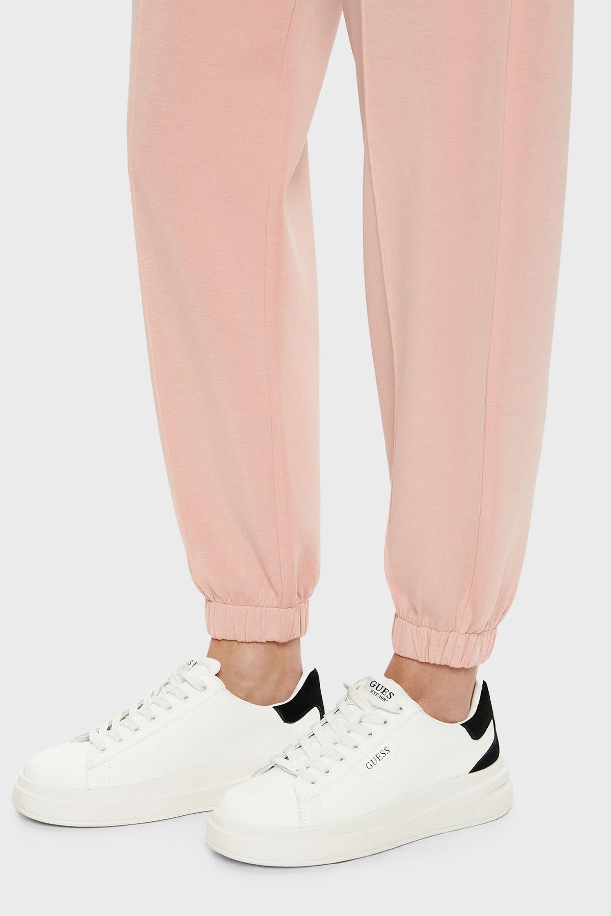 Guess-Olympe Regular Fit Elastic Jogger Παντελόνι V5RB11KCAY2 Μέση Ριμπ Πόδι 5
