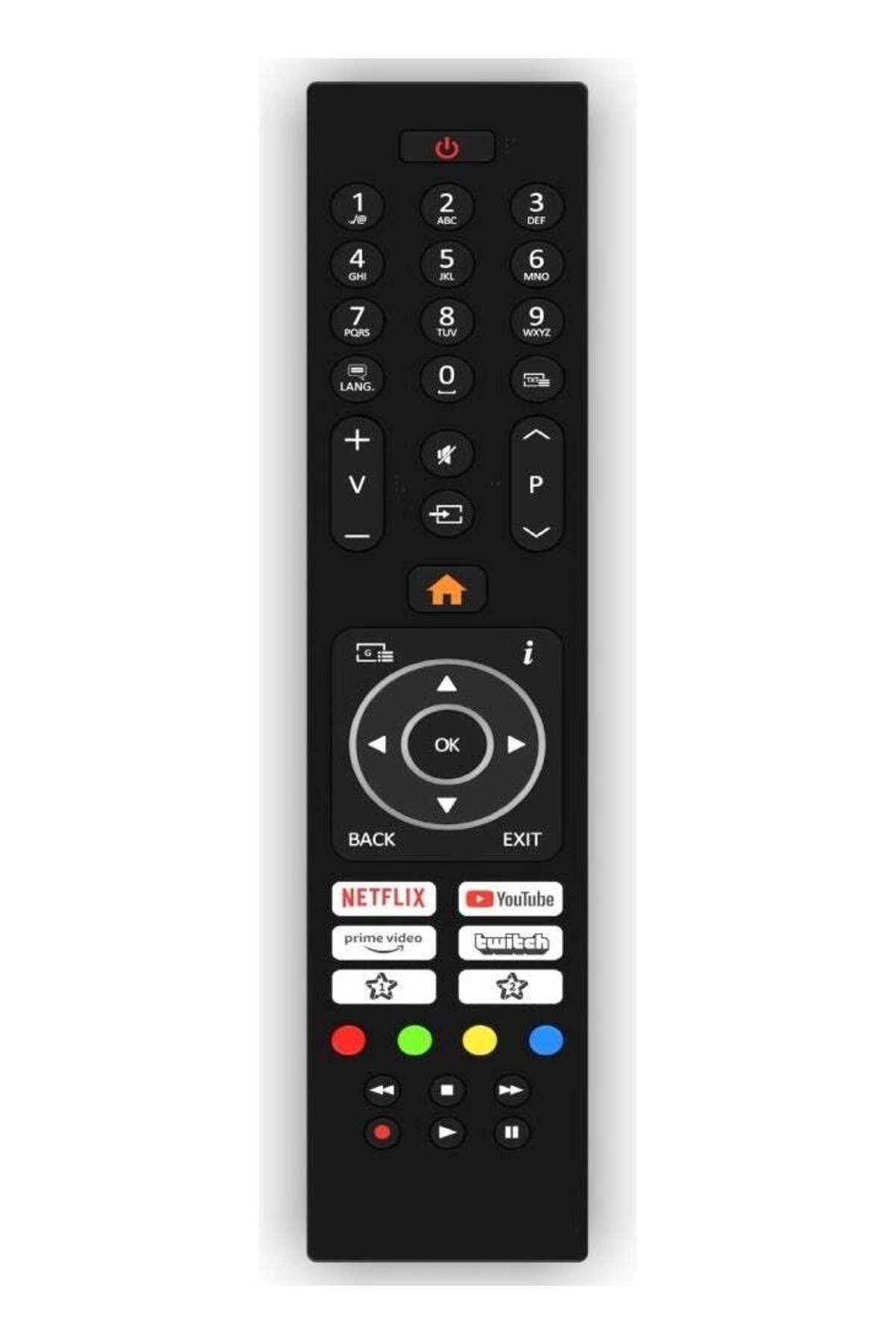 erorex-Regal 55R7540U Android TV Remote Control-Without Microphone 1