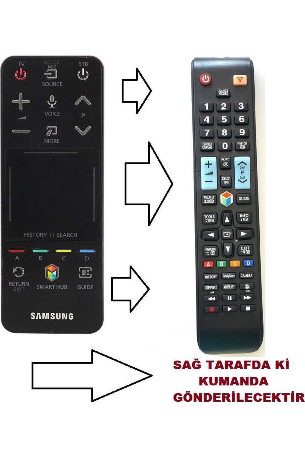 erorex-جهاز التحكم الذكي Samsung Touch Air Mouse مع أزرار بدلاً من Magic، متوافق مع جميع الموديلات 1078 1