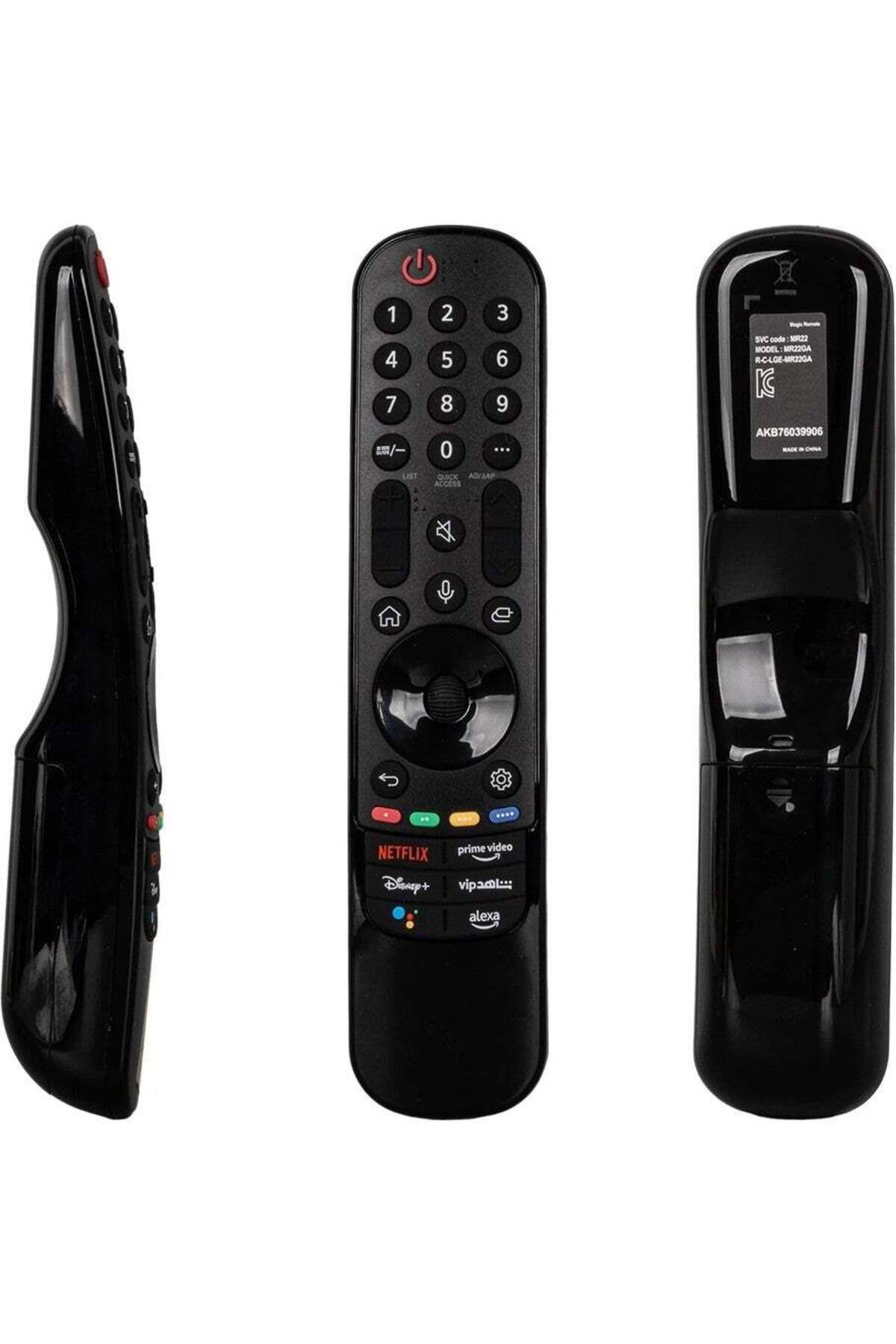 erorex-Weko Kl Lg AKB76039906 Netflix Prime Video Button Voice Command Microphone LCD LED TV Remote Control 1