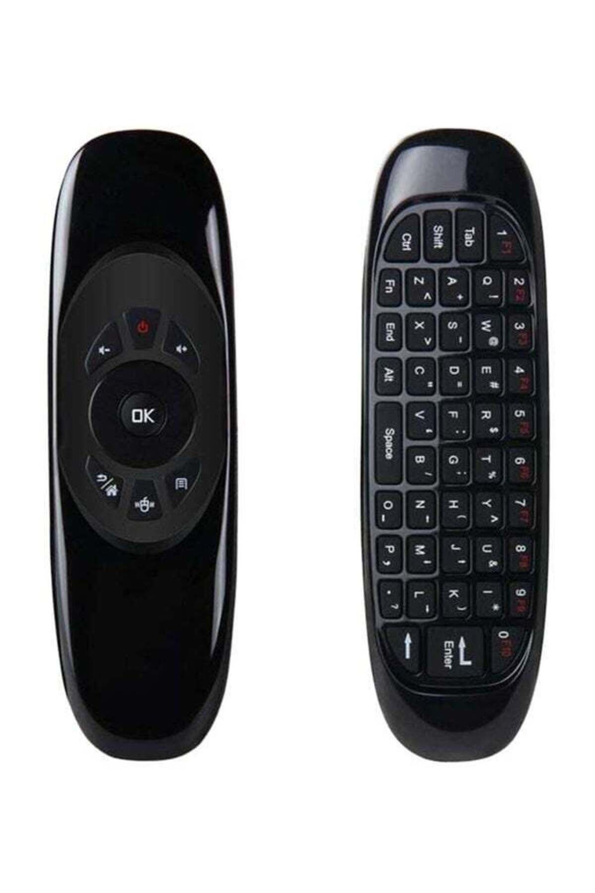 erorex-C120 Wireless Air Mouse Remote Controller With Keyboard Black 1
