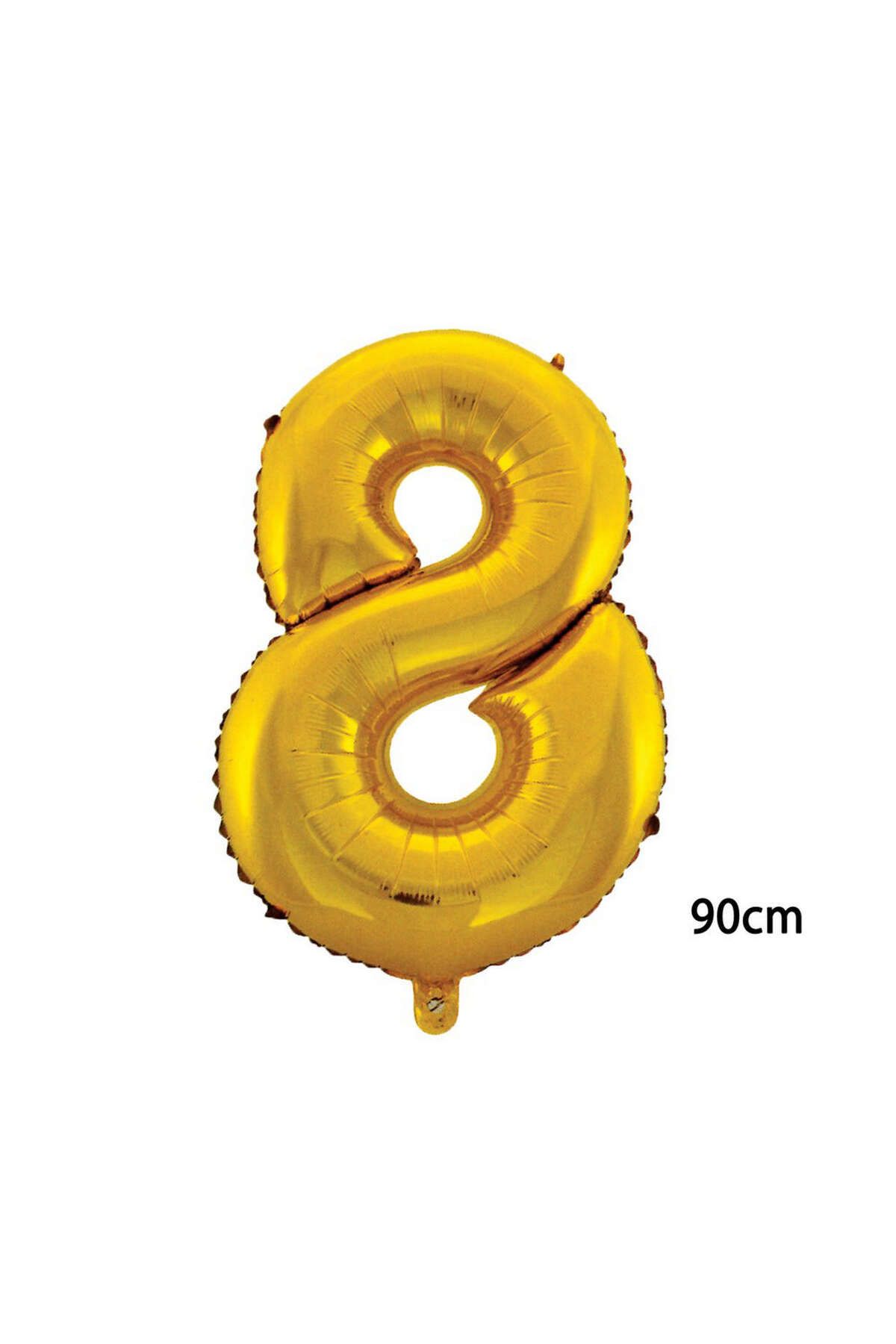 ZERO LAND - 40 inç 8 Rakamı Folyo Balon Gold 100 cm YKTSN