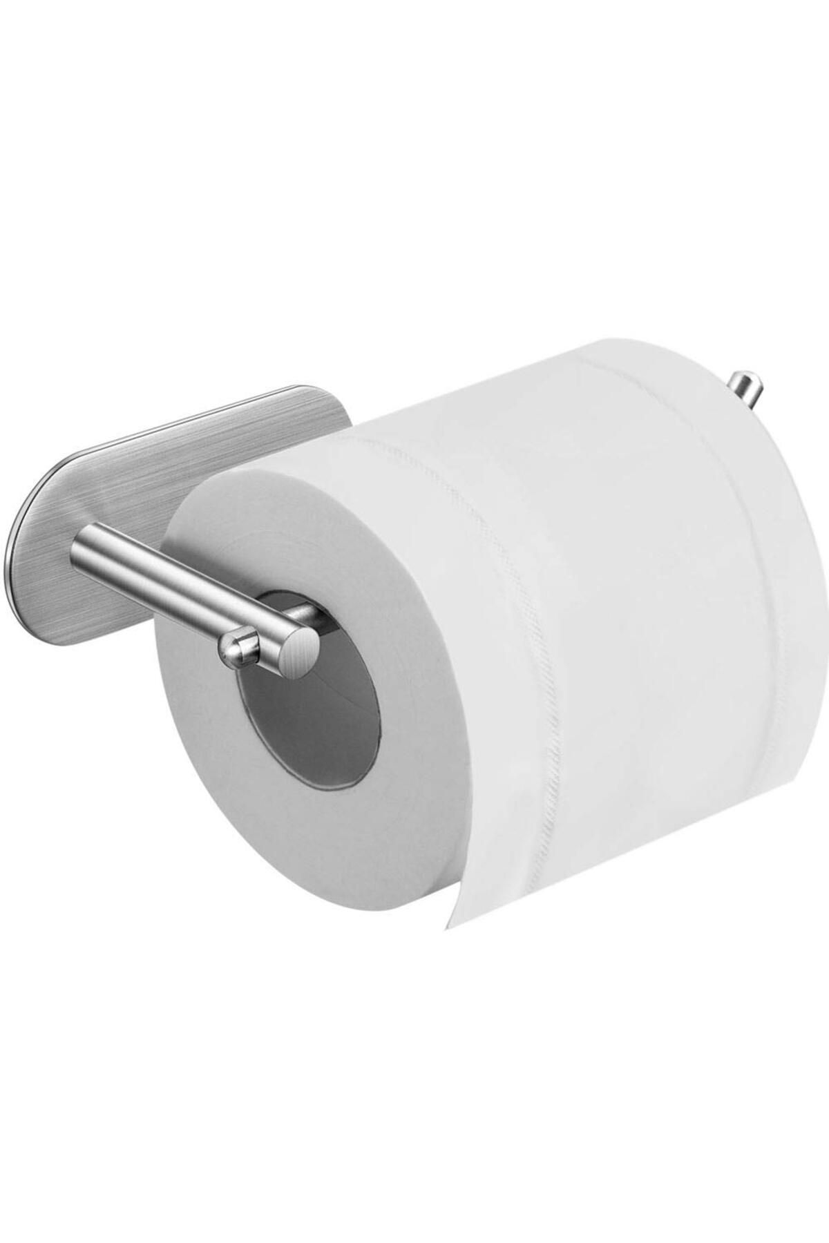 Paslanmaz Çelik Yapışkanlı Kağıt Havluluk - Tuvalet Kağıtlığı SET  INOX - 3