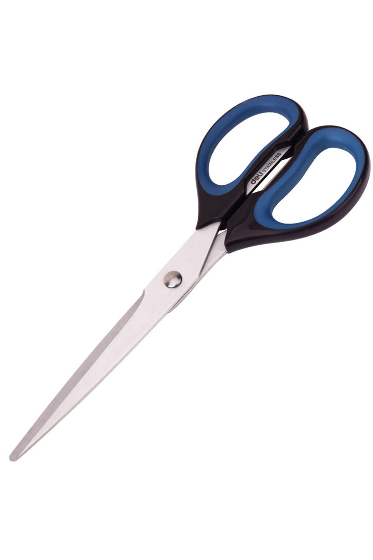 Deli-Blue 1PC Deli Anti Stick Anti Rust Scissors Office And Home Scissors Stainless Steel Tailoring Sciss 1