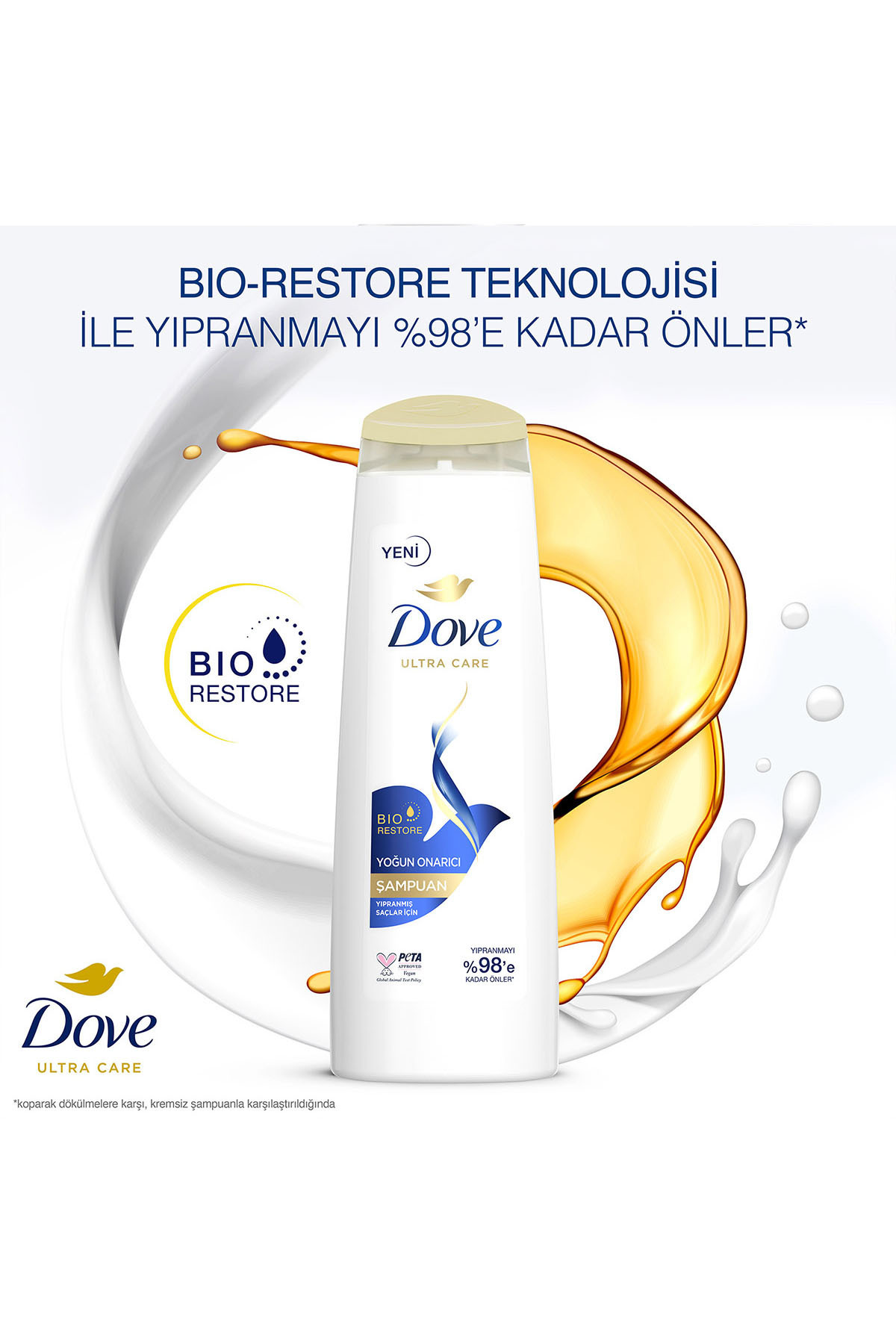 Dove-Ultra Care Hair Care Shampoo Intensive Repair 400 ml X3 Comb for Damaged Hair 3