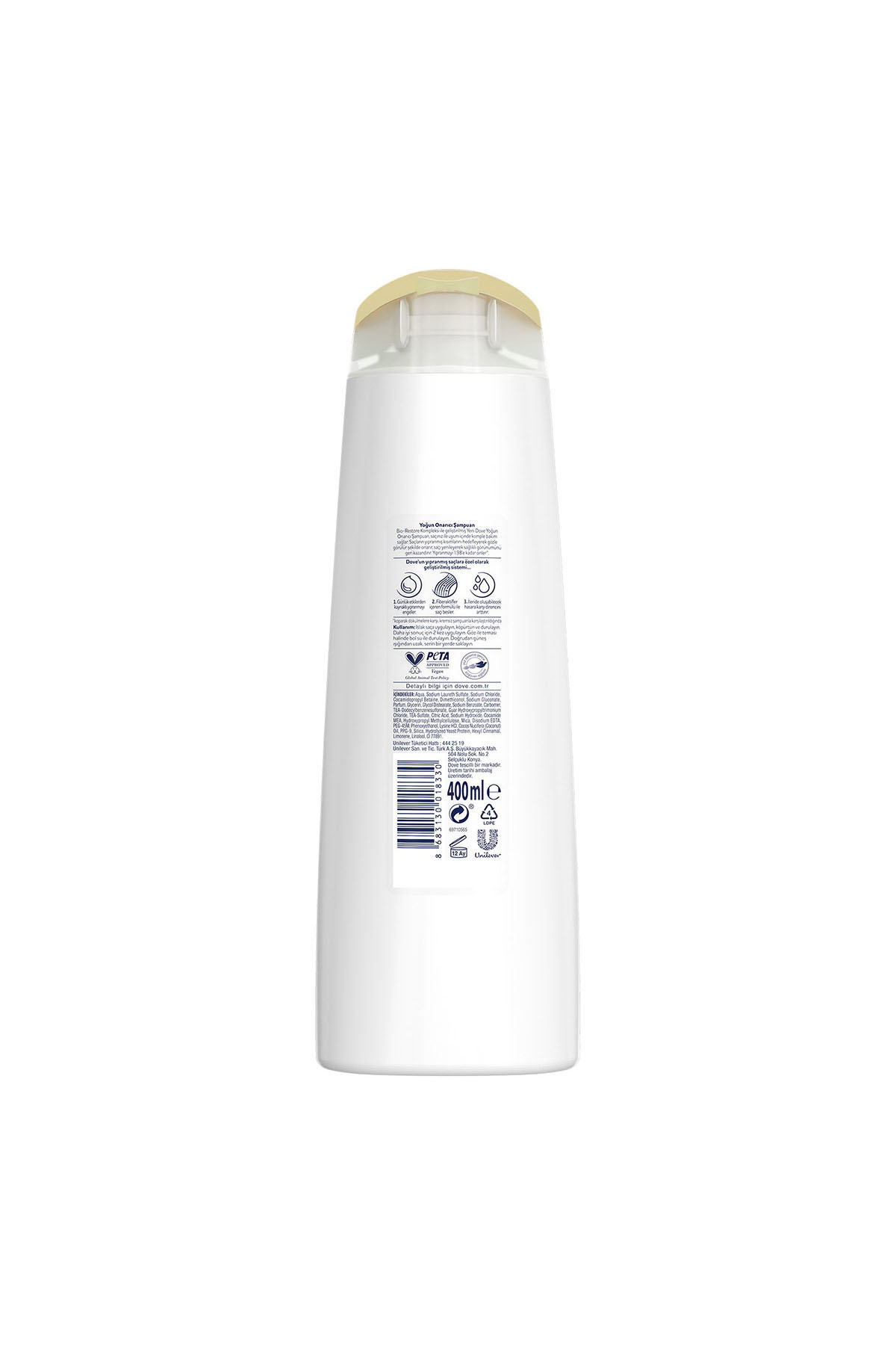 Dove-Ultra Care Hair Care Shampoo Intensive Repair 400 ml X3 Comb for Damaged Hair 8