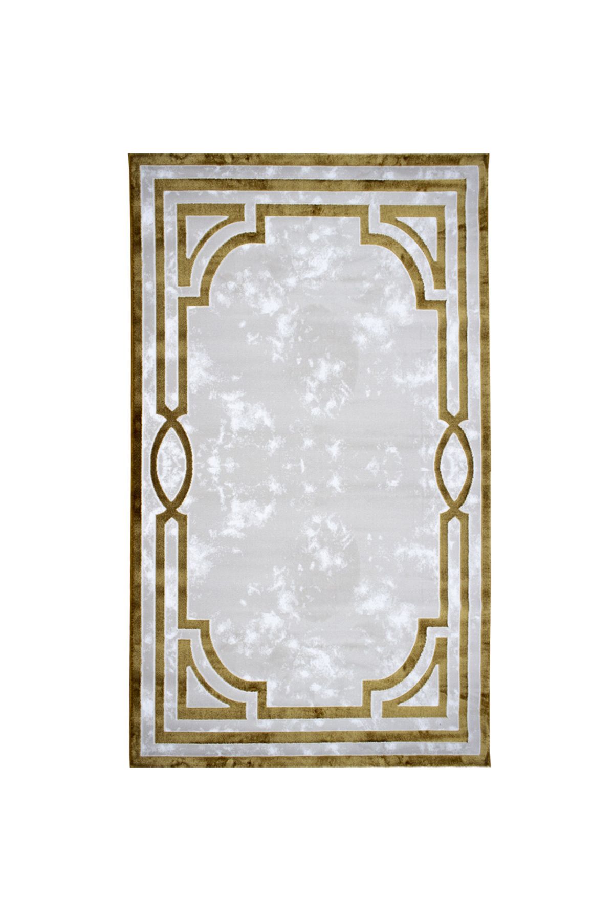 Homelux-Zenith Rectangular Rug, 200X290, Classic, White, Gold, Polypropylene 2