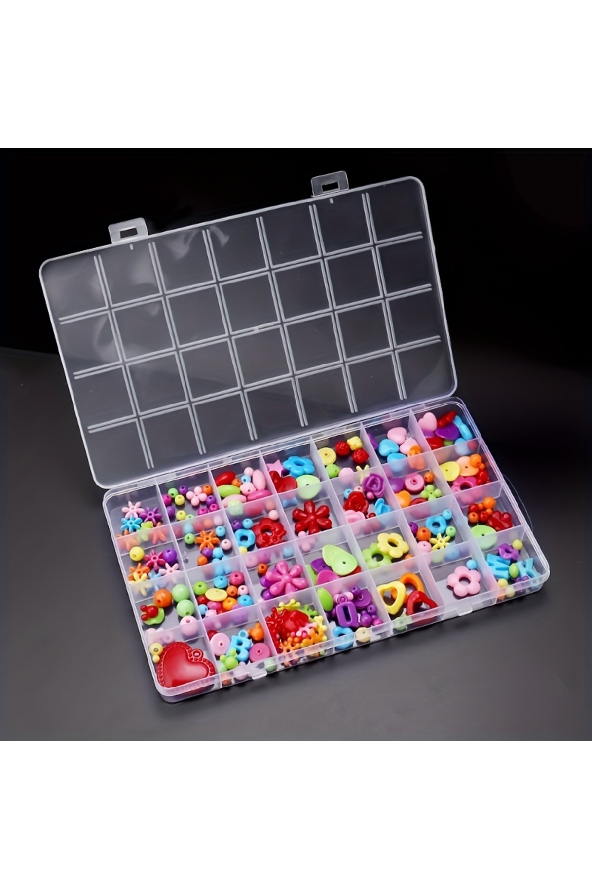 Choice-24 Grids 1pc Multifunctional Clear Plastic Organizer Box With Grids Container Craft Storage For Bead 4
