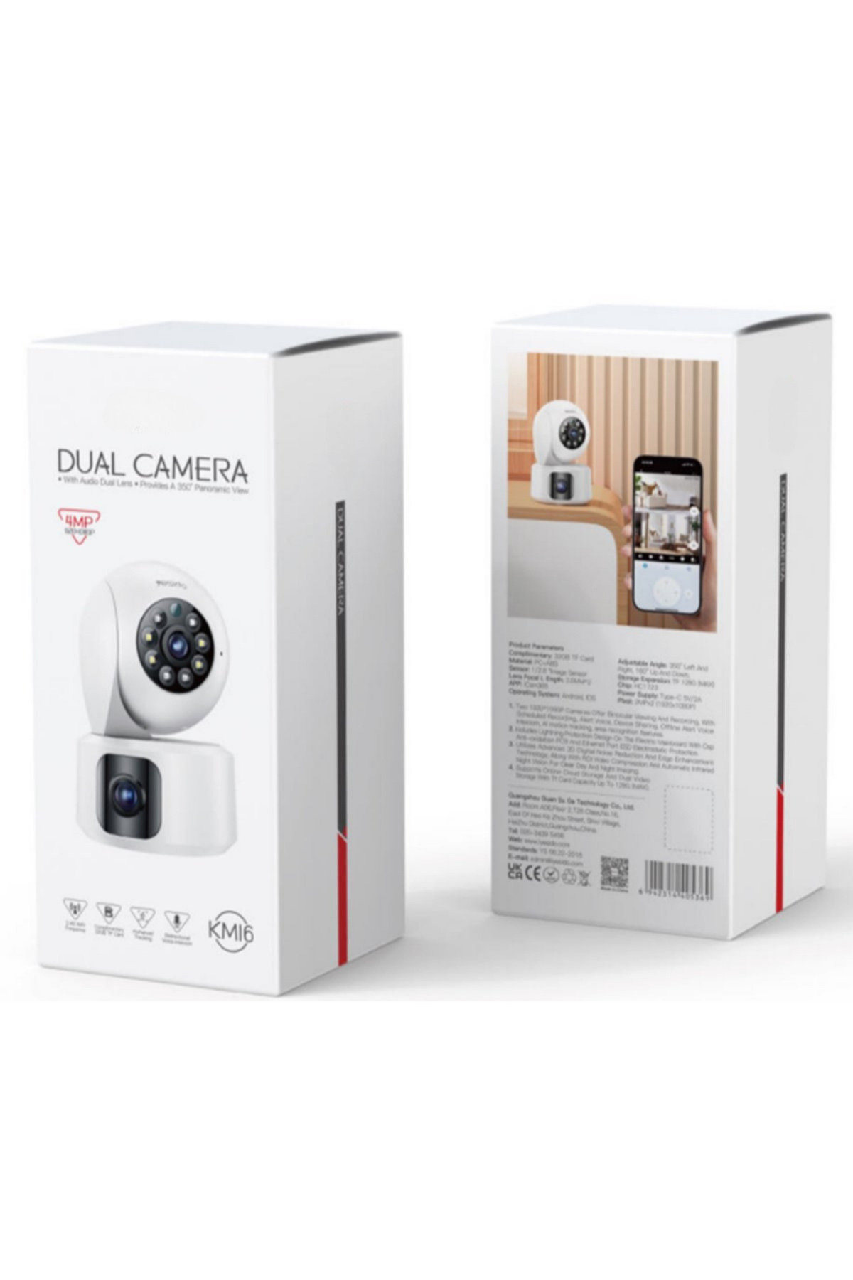 VOOKA Bebek Kamera İzleme Bebek Telsizi Bebek Monitörü Çift Kameralı Hareket Algılayıcı Mobil Wifi fotoğrafı 6 (önizleme)