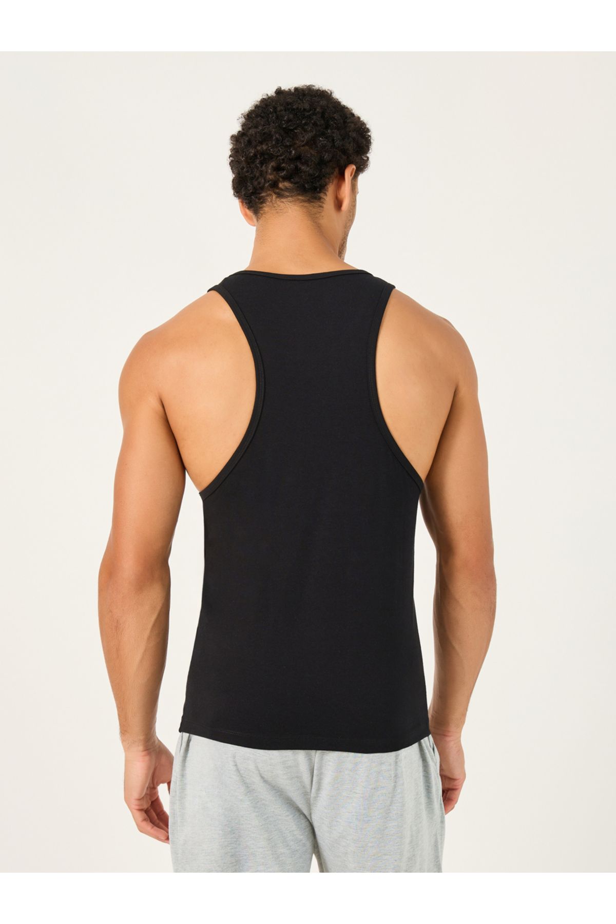 Styli-Pack of 2 - Racerback Cotton Stretch Scoop Neck Vest 5