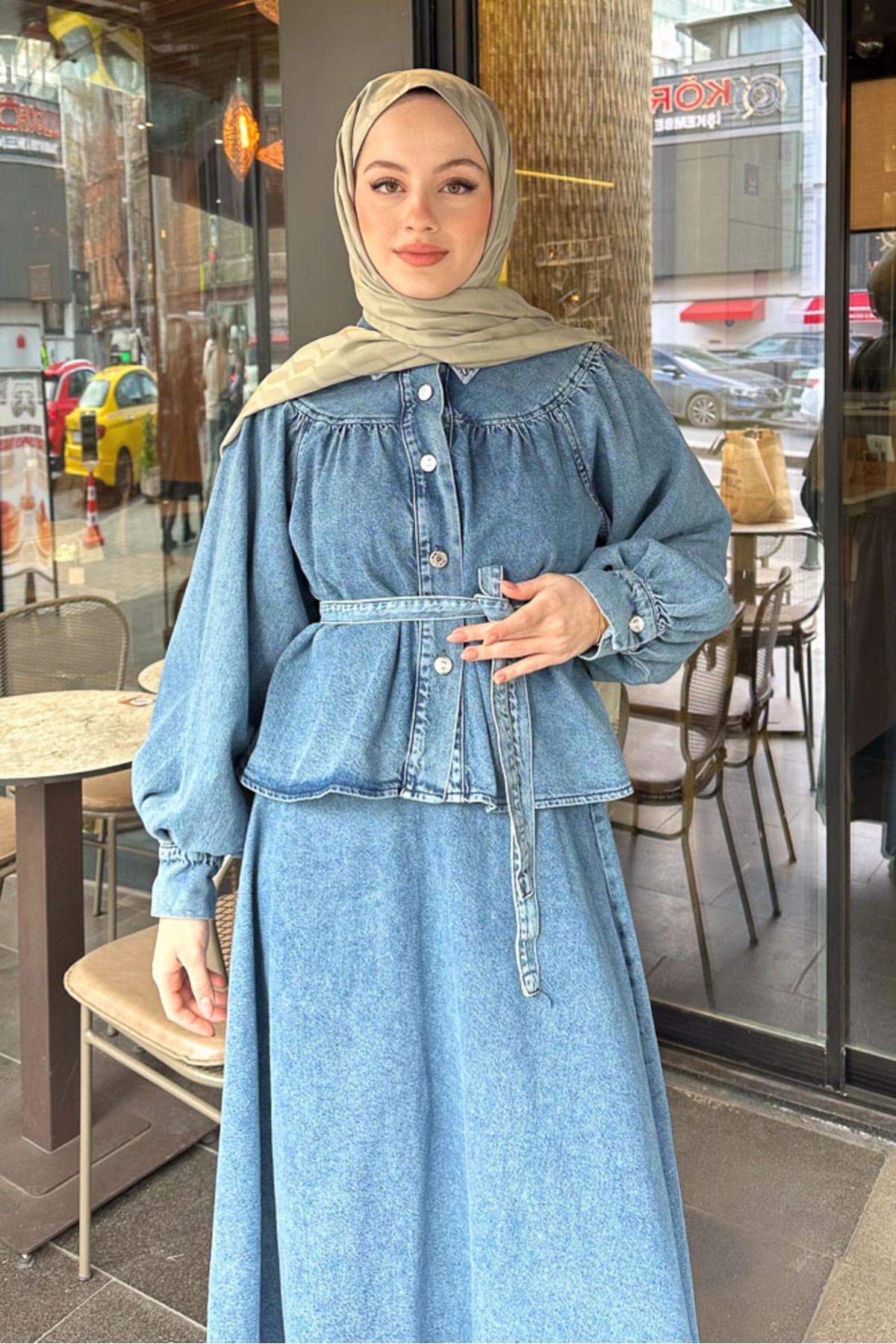 Ovn.-Remy Belted Denim Set - Light Blue 7