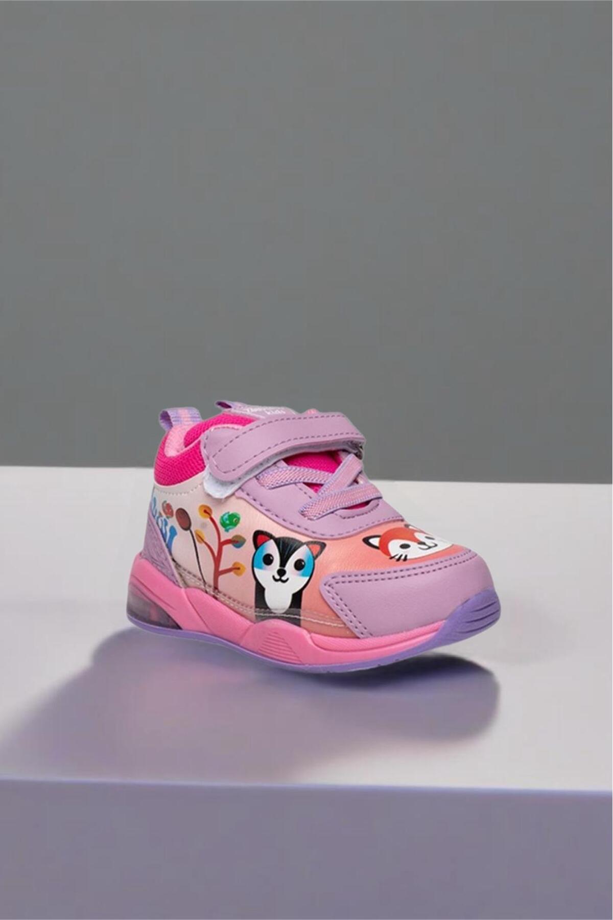 Oksit Zıpy Unisex Çocuk Bebek Işıklı Rahat Kaymaz Taban Spor Ayakkabı fotoğrafı 2 (önizleme)