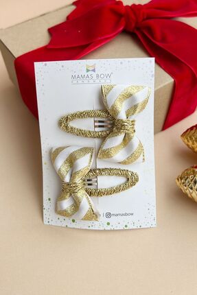 MAMASBOW 2li Bebek Ve Çocuk Gold Çıtçıt Toka
