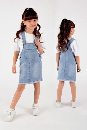 Trend Baby Kids Kız Çocuk Kot Salopet Jile