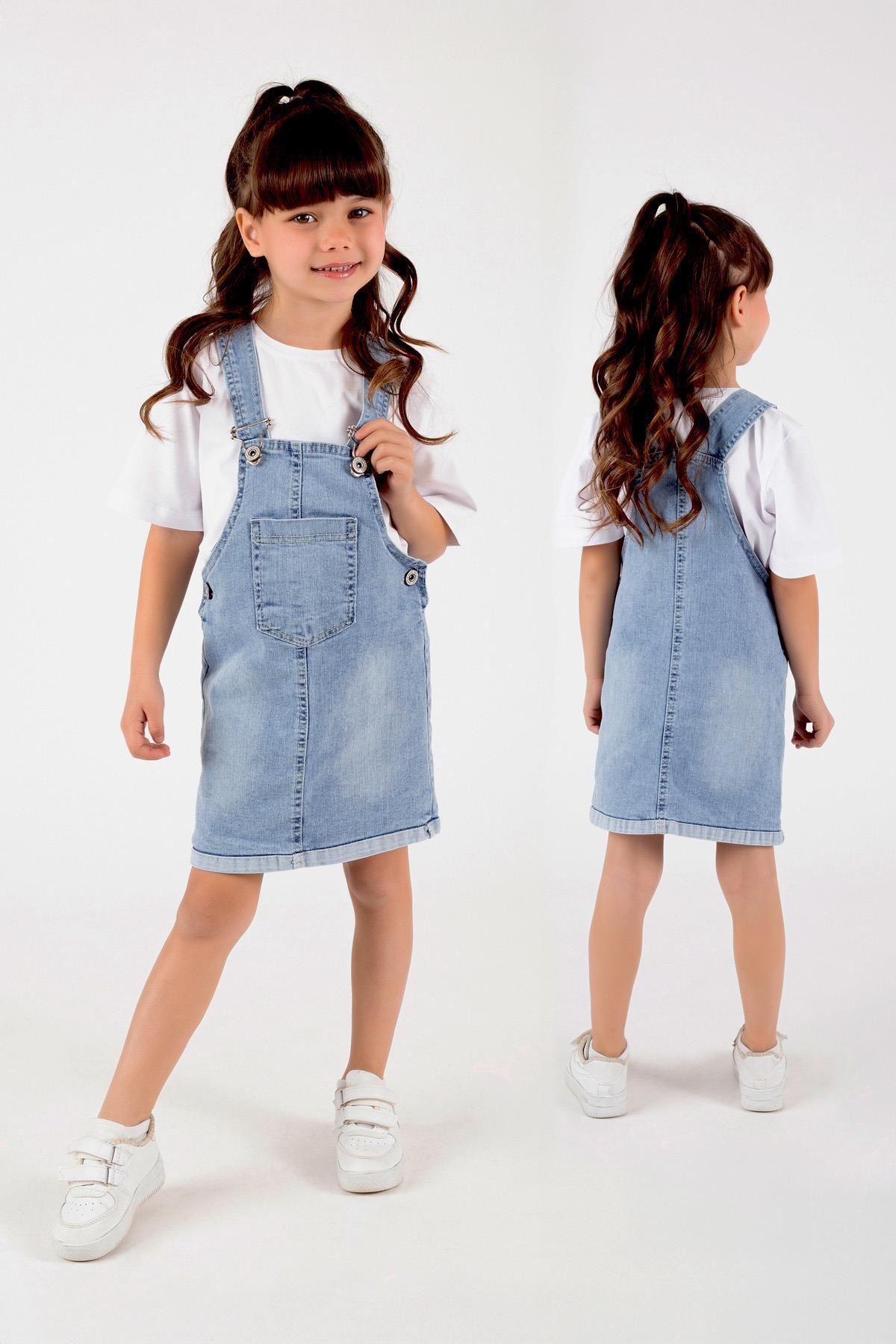 Trend Baby Kids Blugi Pentru Fete Salopet Gilet Femeie - 5 years old