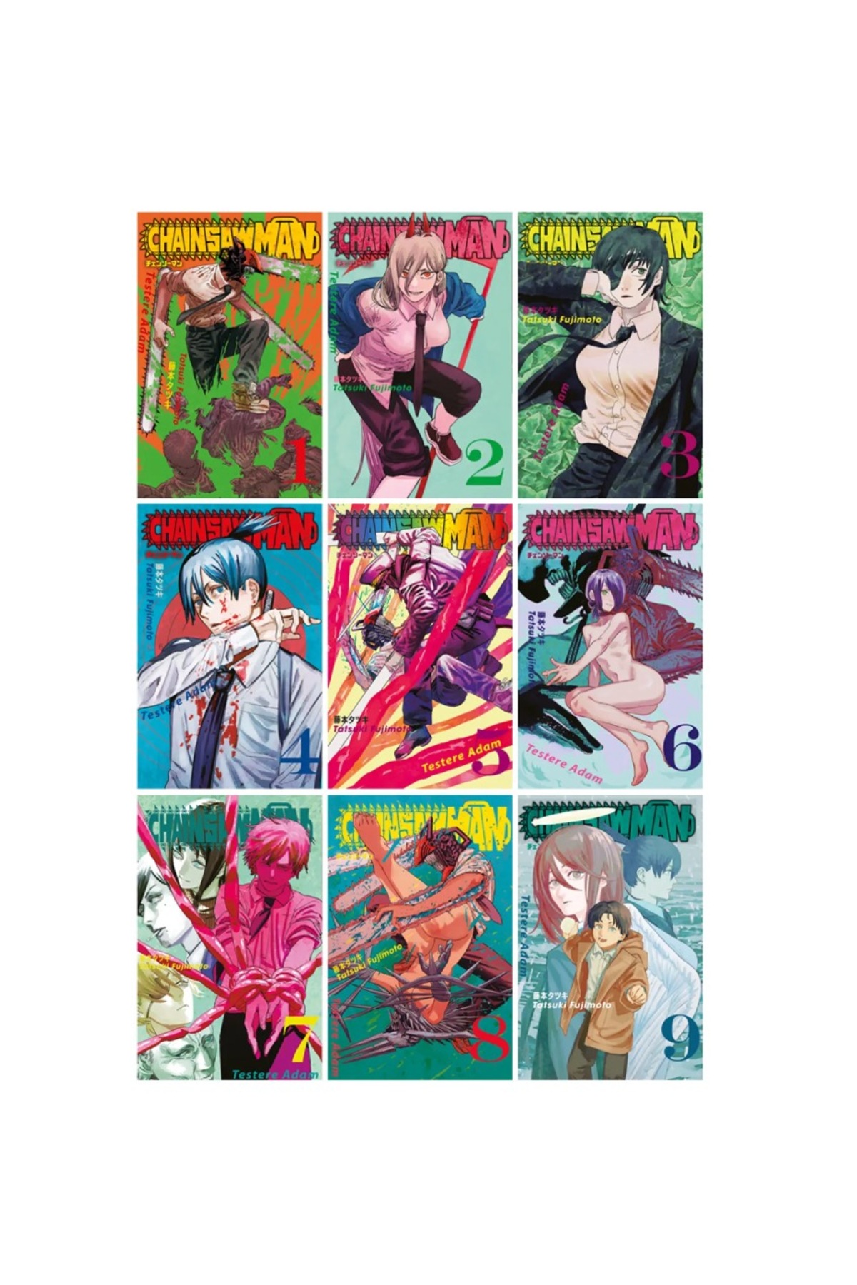 Gerekli Şeyler Yayıncılık Chainsaw Man 1-2-3-4-5-6-7-8-9 Manga